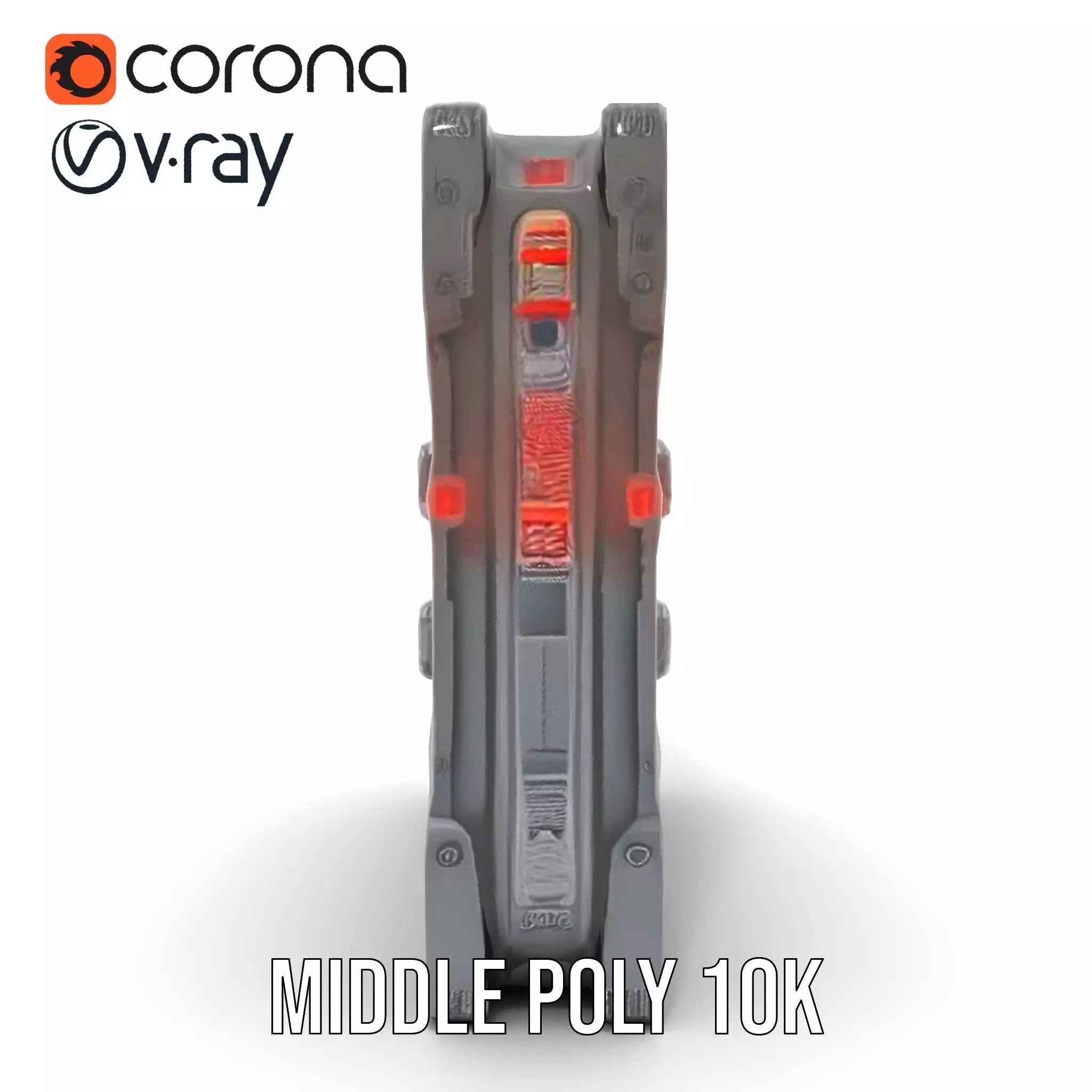 Futuristic SciFi Wall Panel Model Pack Low-poly 3D model_19