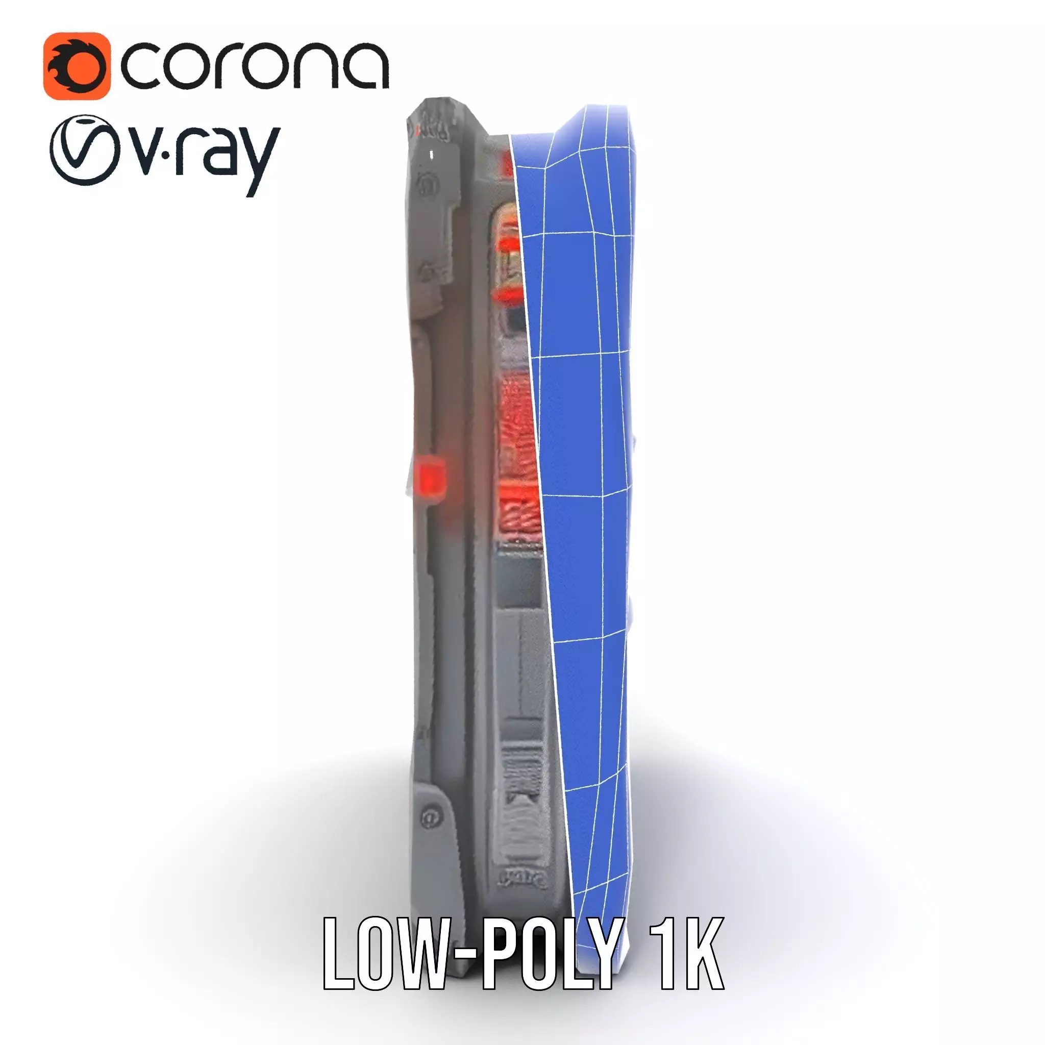 Futuristic SciFi Wall Panel Model Pack Low-poly 3D model_23