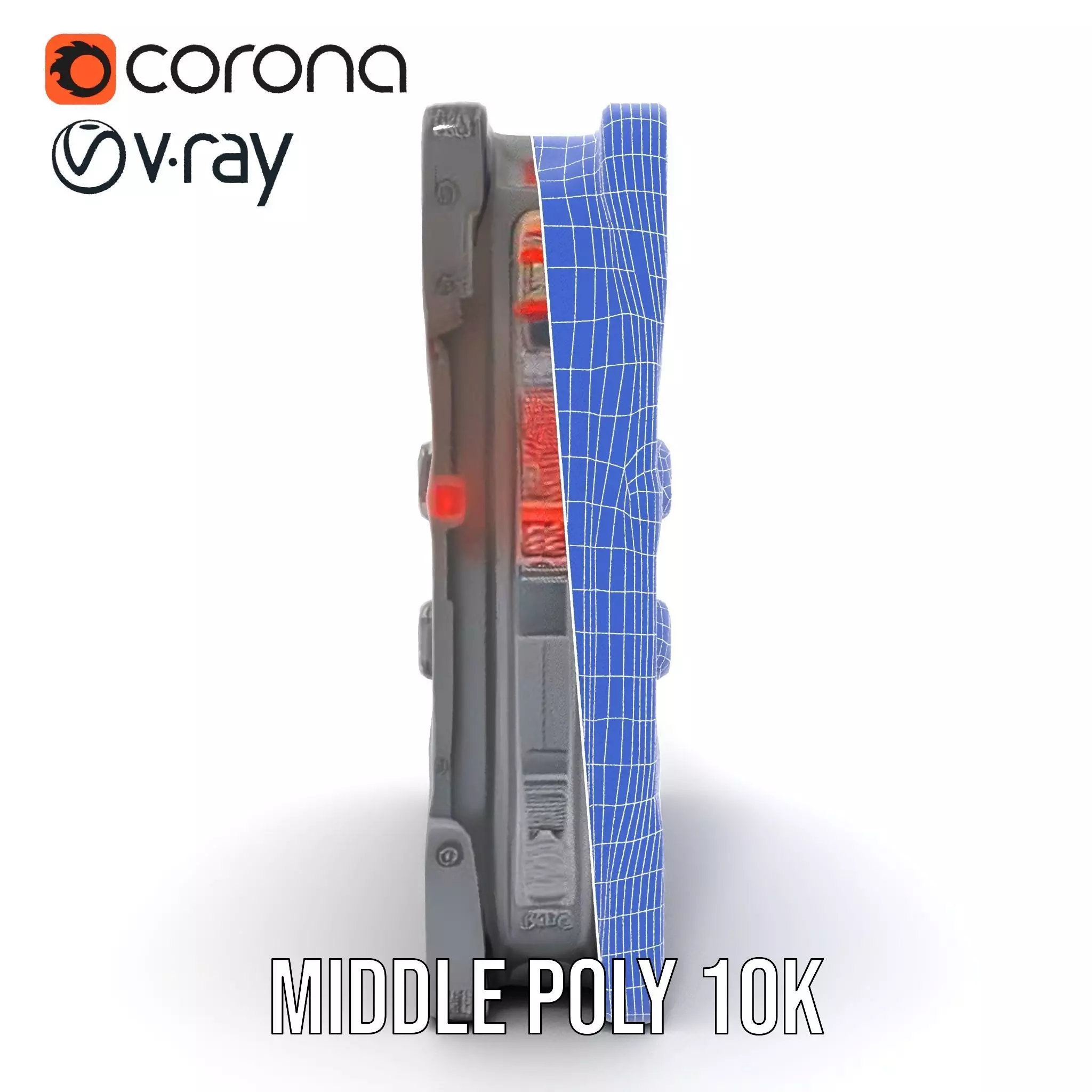 Futuristic SciFi Wall Panel Model Pack Low-poly 3D model_28