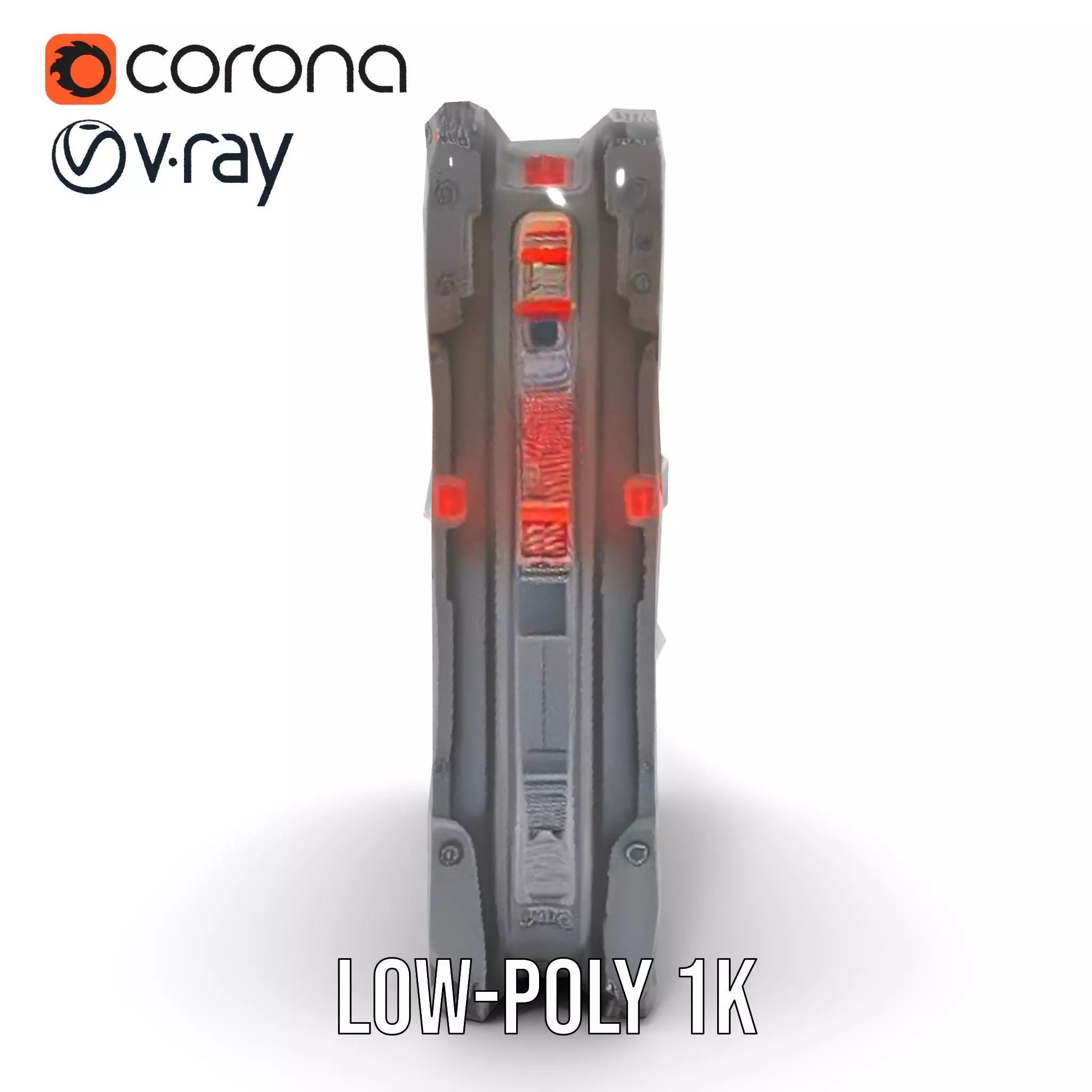 Futuristic SciFi Wall Panel Model Pack Low-poly 3D model_15