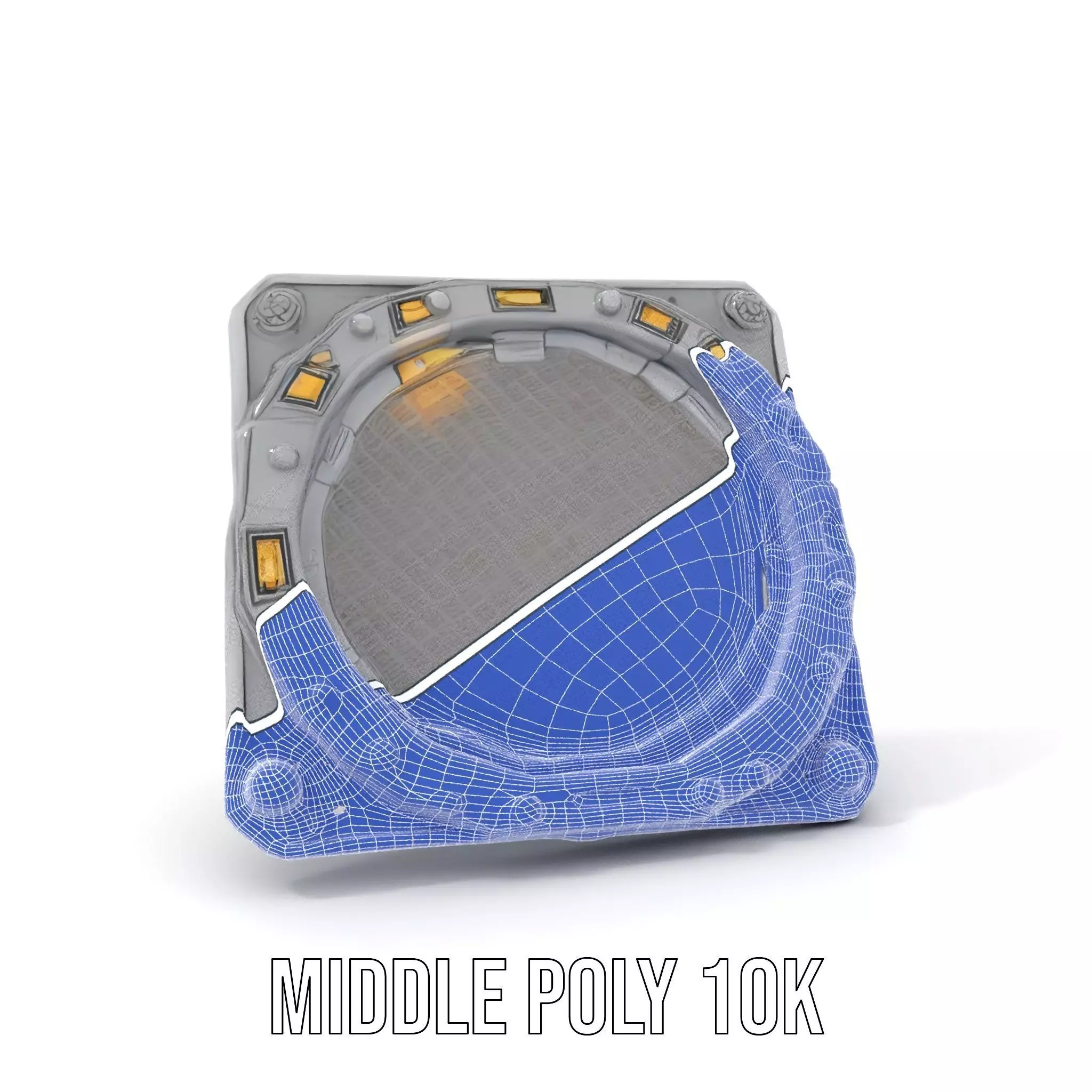 Futuristic Portal Device Model Pack Low-poly 3D model_21