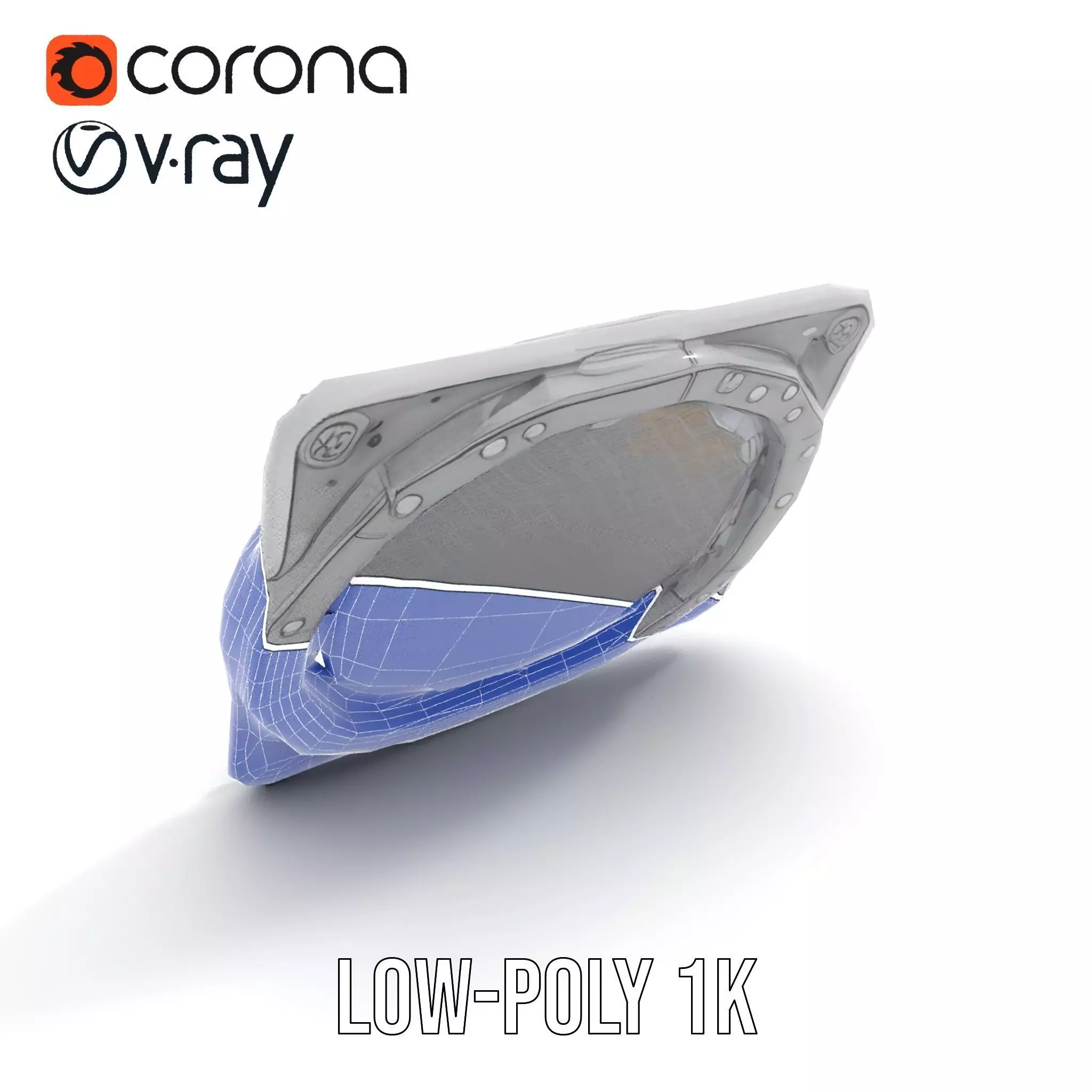 Futuristic Portal Device Model Pack Low-poly 3D model_22