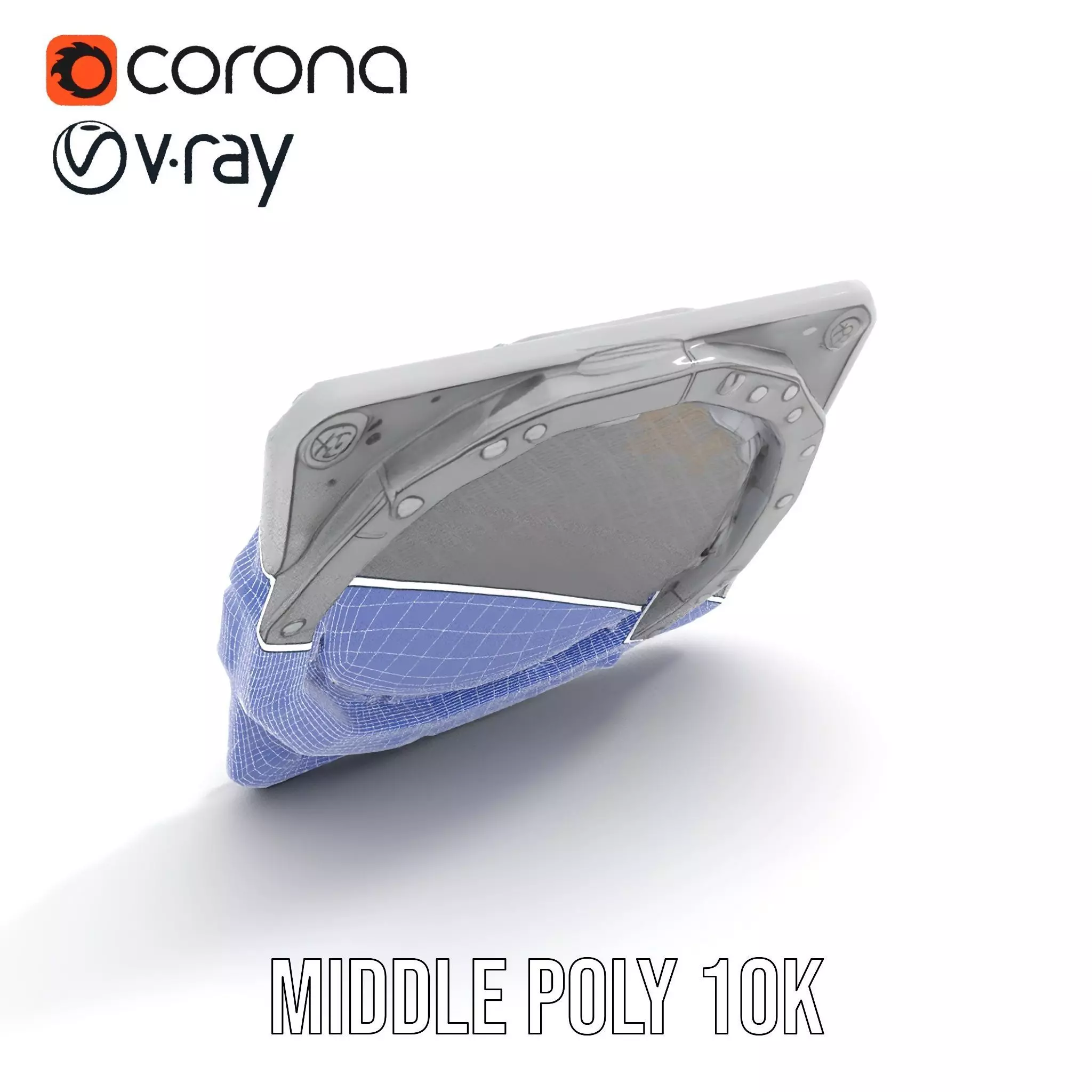 Futuristic Portal Device Model Pack Low-poly 3D model_5