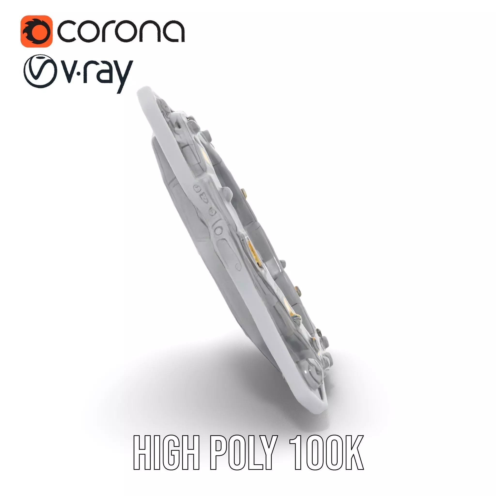 Futuristic Portal Device Model Pack Low-poly 3D model_26