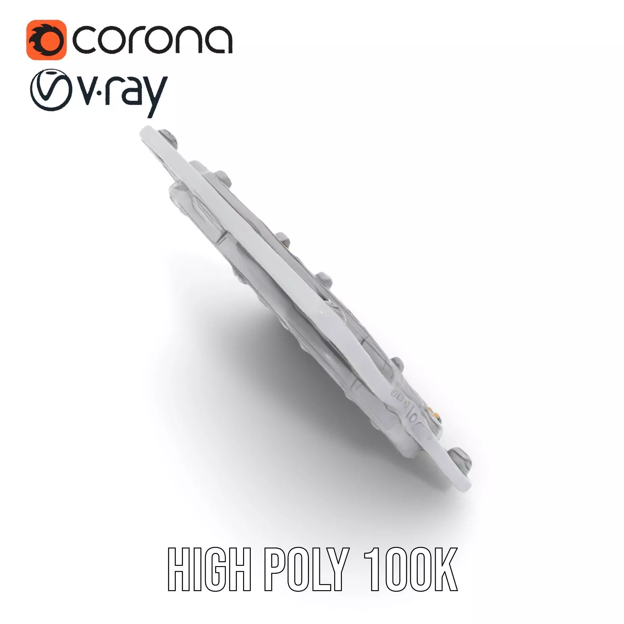 Futuristic Portal Device Model Pack Low-poly 3D model_17