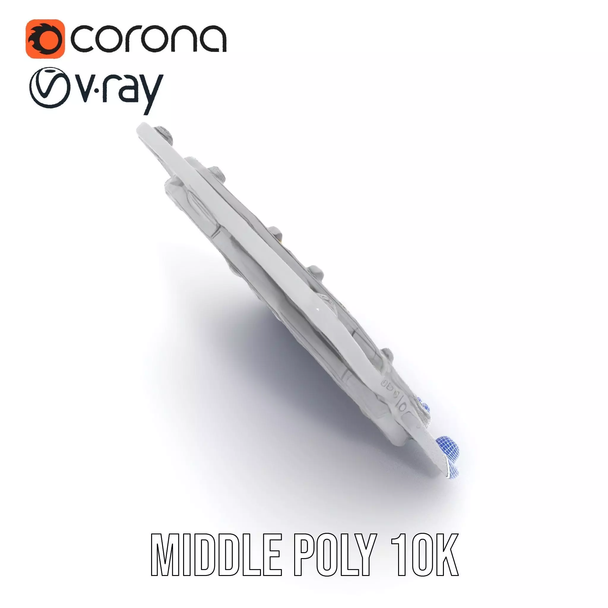 Futuristic Portal Device Model Pack Low-poly 3D model_27