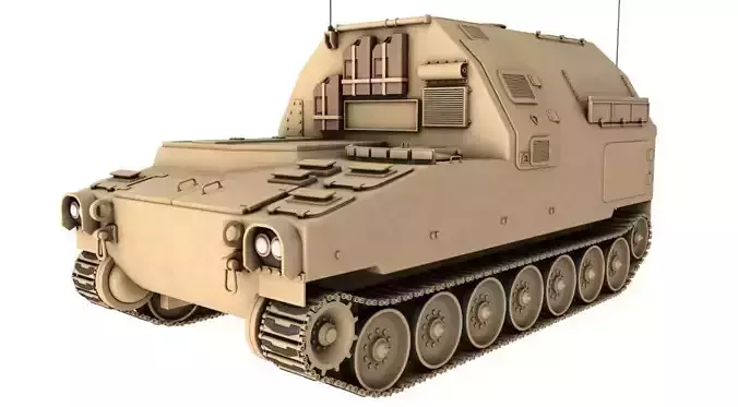  M992 field artillery ammunition supply vehicle 3D model