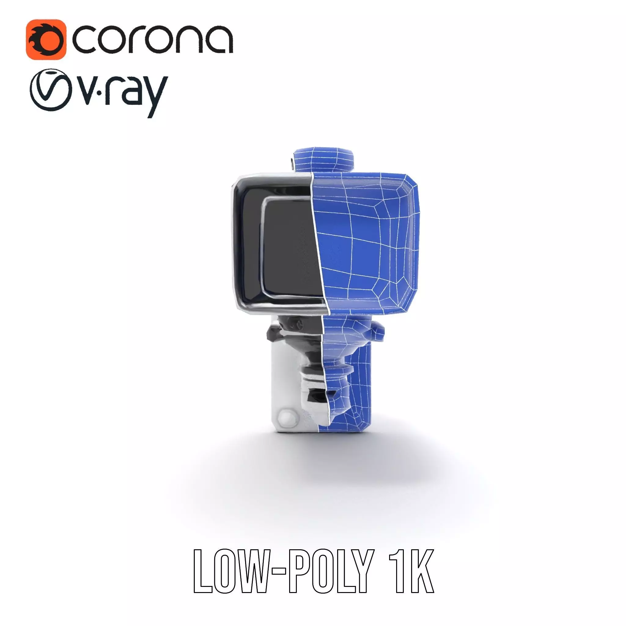 Surveillance Camera Model Pack with Adjustable Mount Low-poly 3D model_32