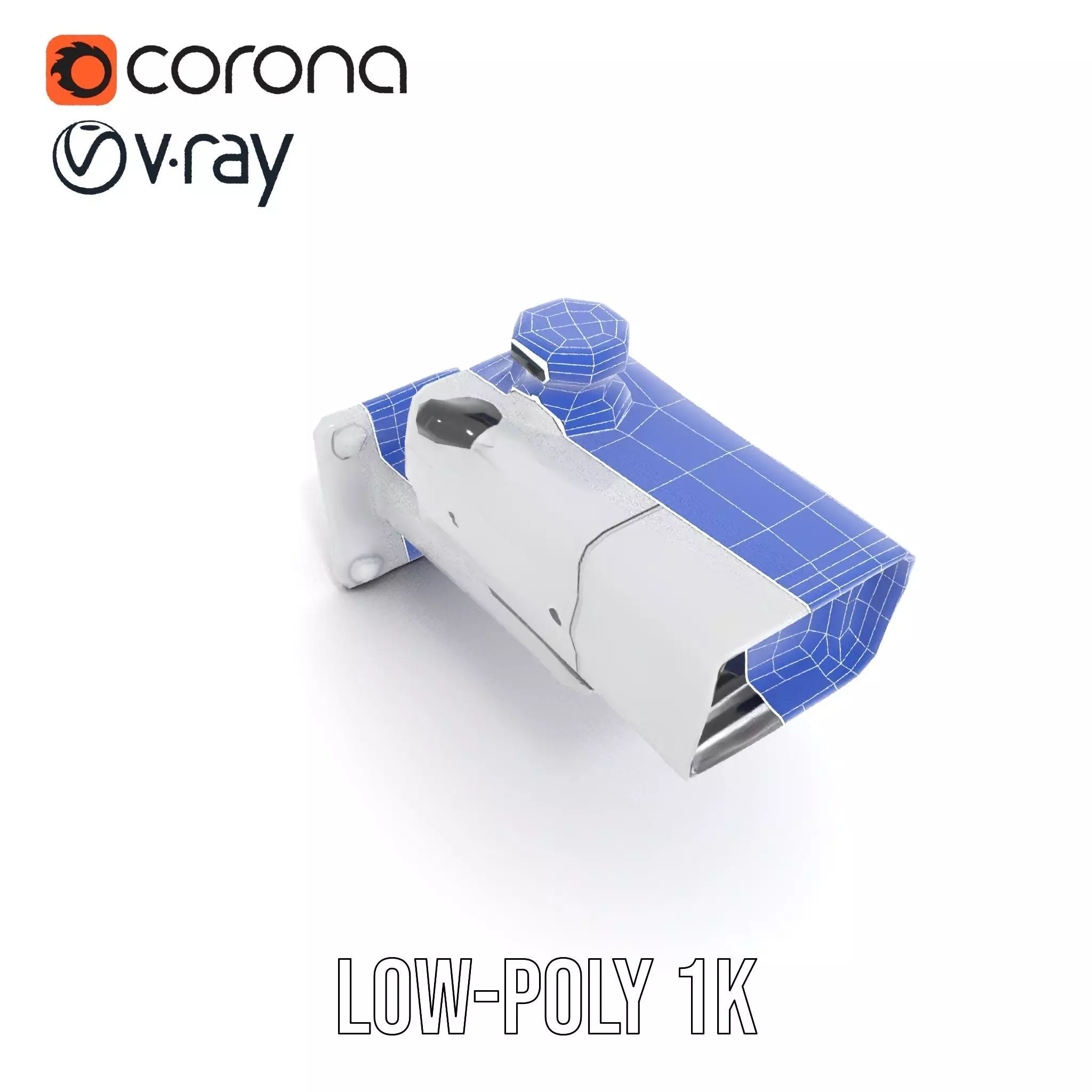 Surveillance Camera Model Pack with Adjustable Mount Low-poly 3D model_23