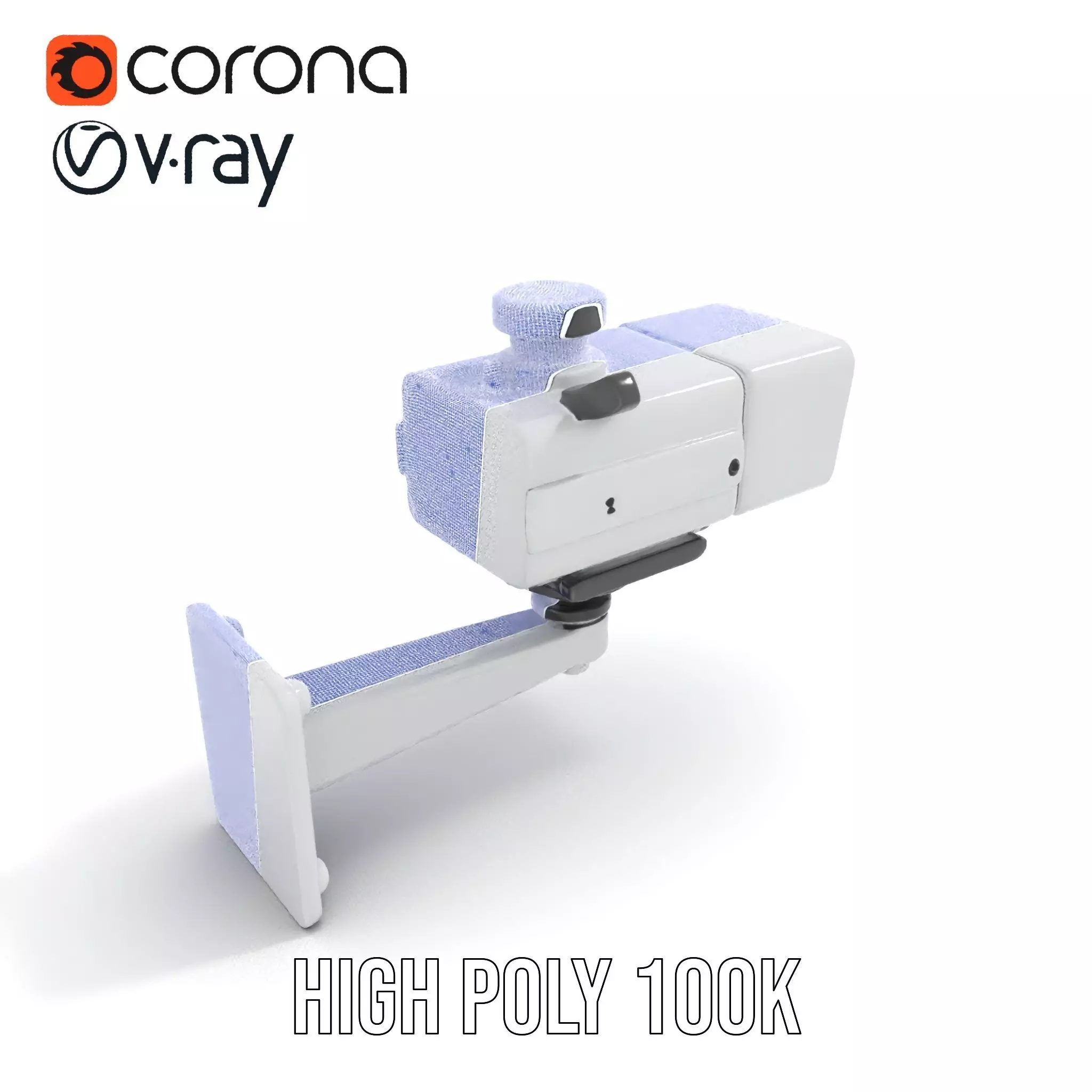 Surveillance Camera Model Pack with Adjustable Mount Low-poly 3D model_33