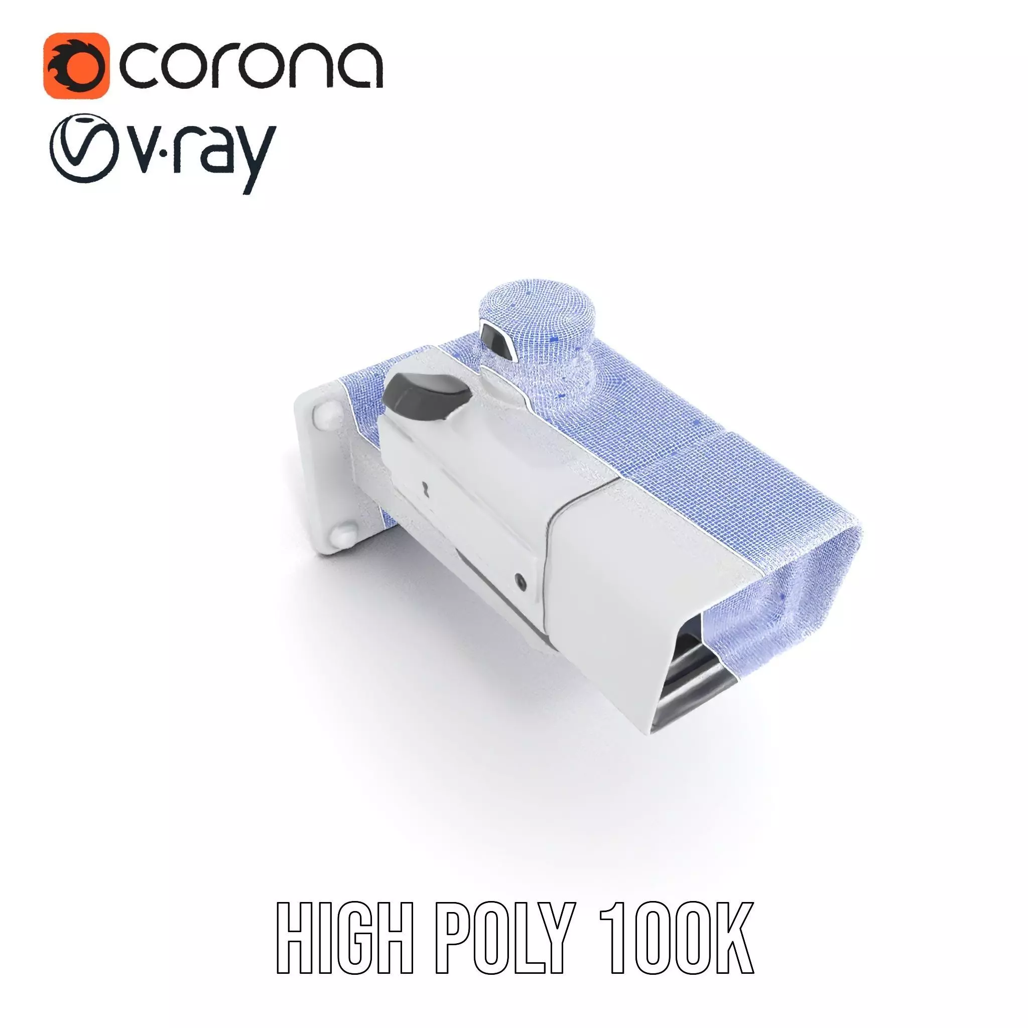 Surveillance Camera Model Pack with Adjustable Mount Low-poly 3D model_35