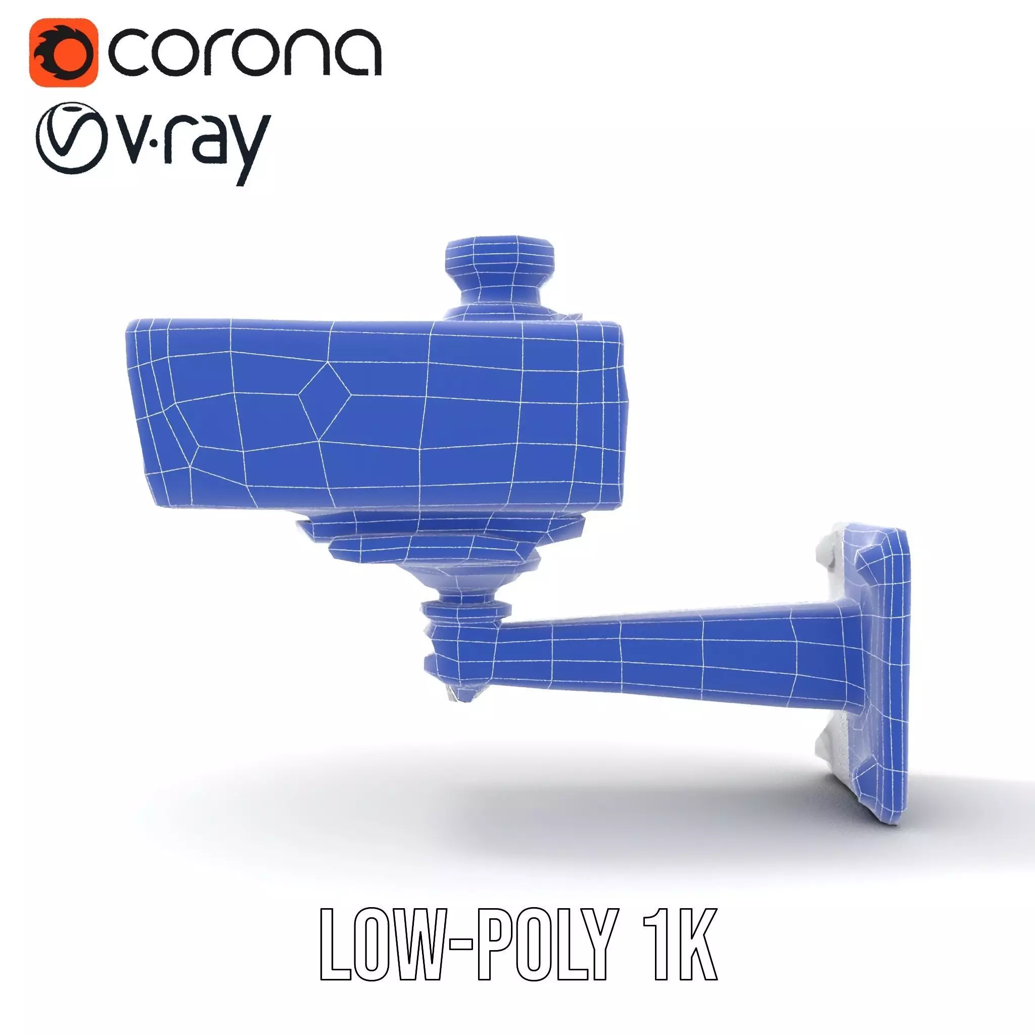 Surveillance Camera Model Pack with Adjustable Mount Low-poly 3D model_29