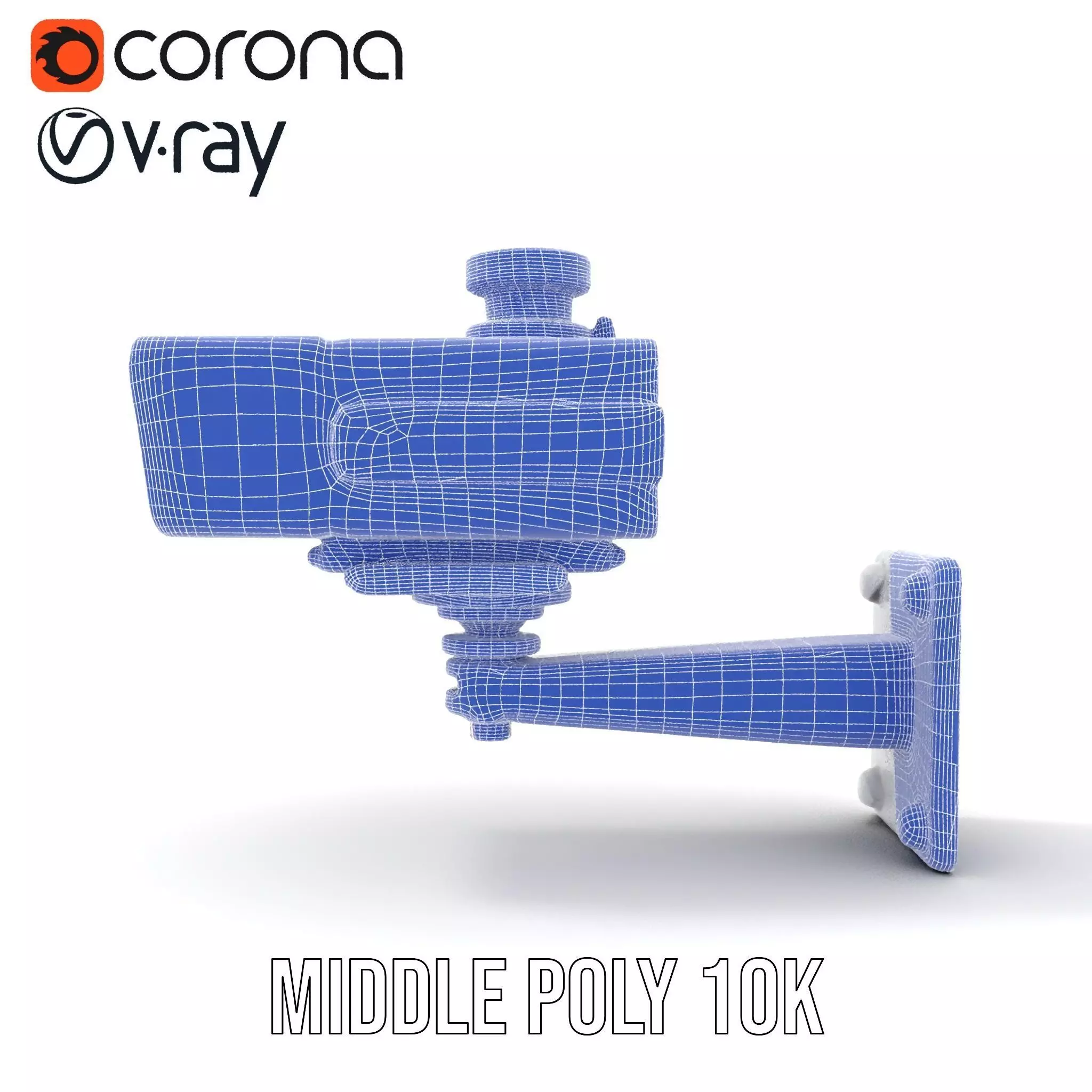 Surveillance Camera Model Pack with Adjustable Mount Low-poly 3D model_28