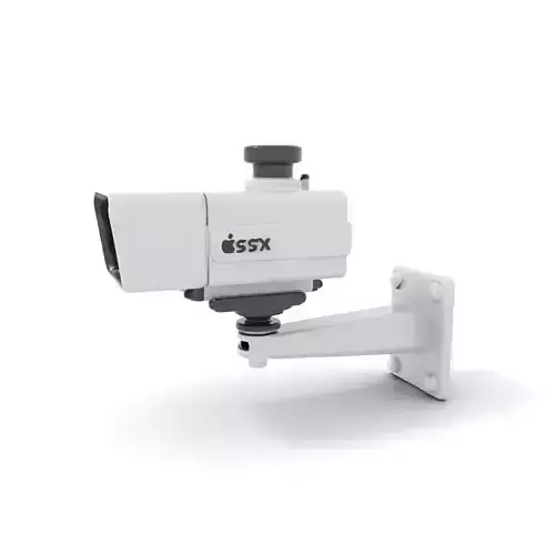 Surveillance Camera Model Pack with Adjustable Mount Low-poly 3D model