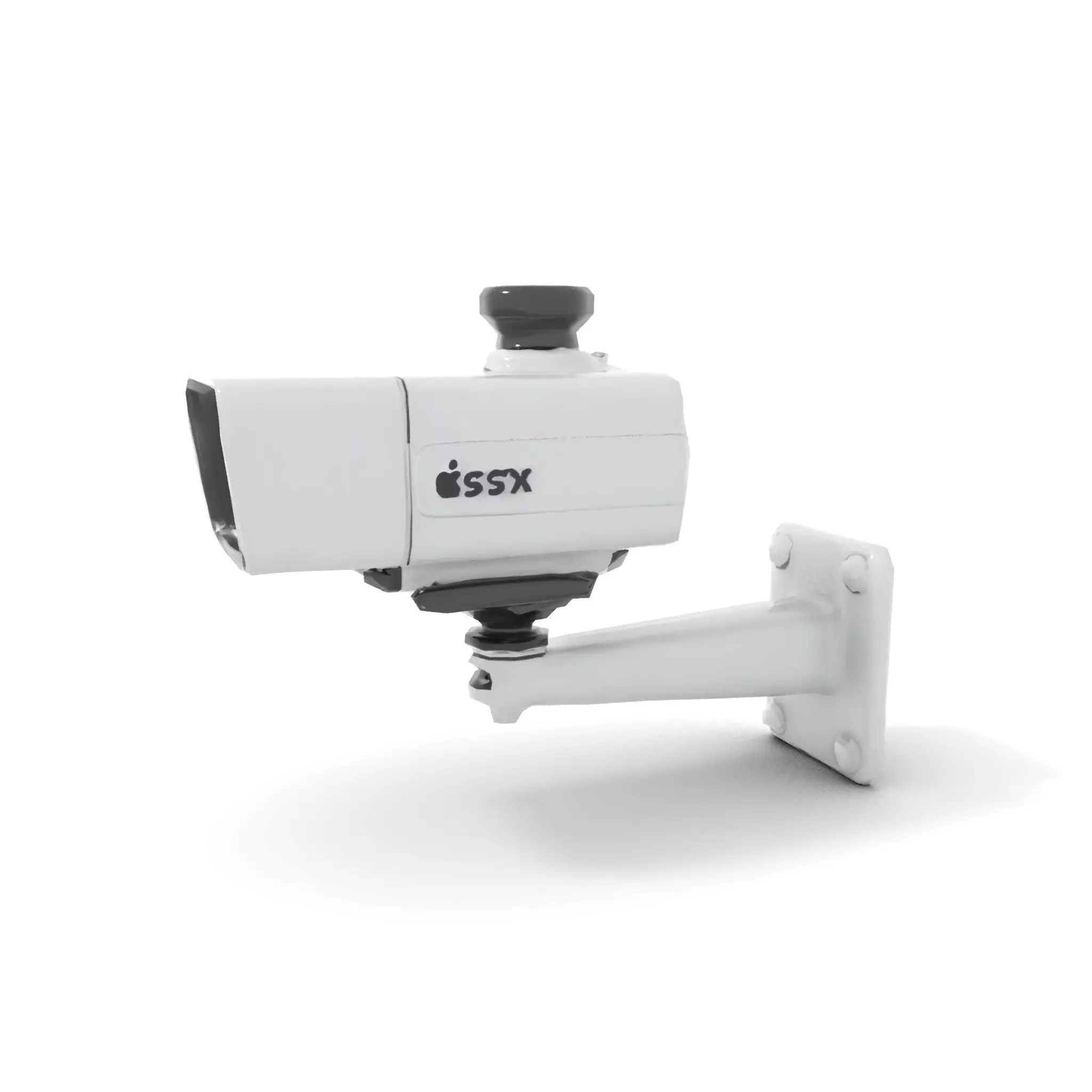 Surveillance Camera Model Pack with Adjustable Mount Low-poly 3D model_8