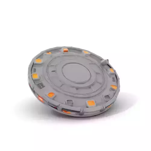 Futuristic Disc Interface model pack Low-poly 3D model
