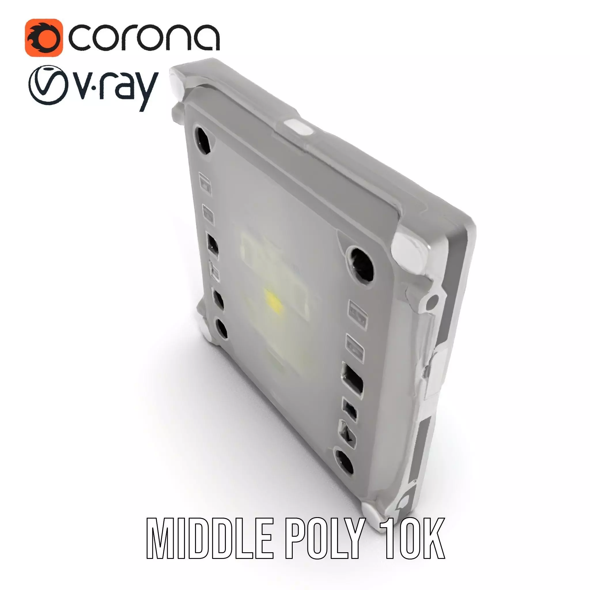 Industrial LED Light Panel model pack Low-poly 3D model_13