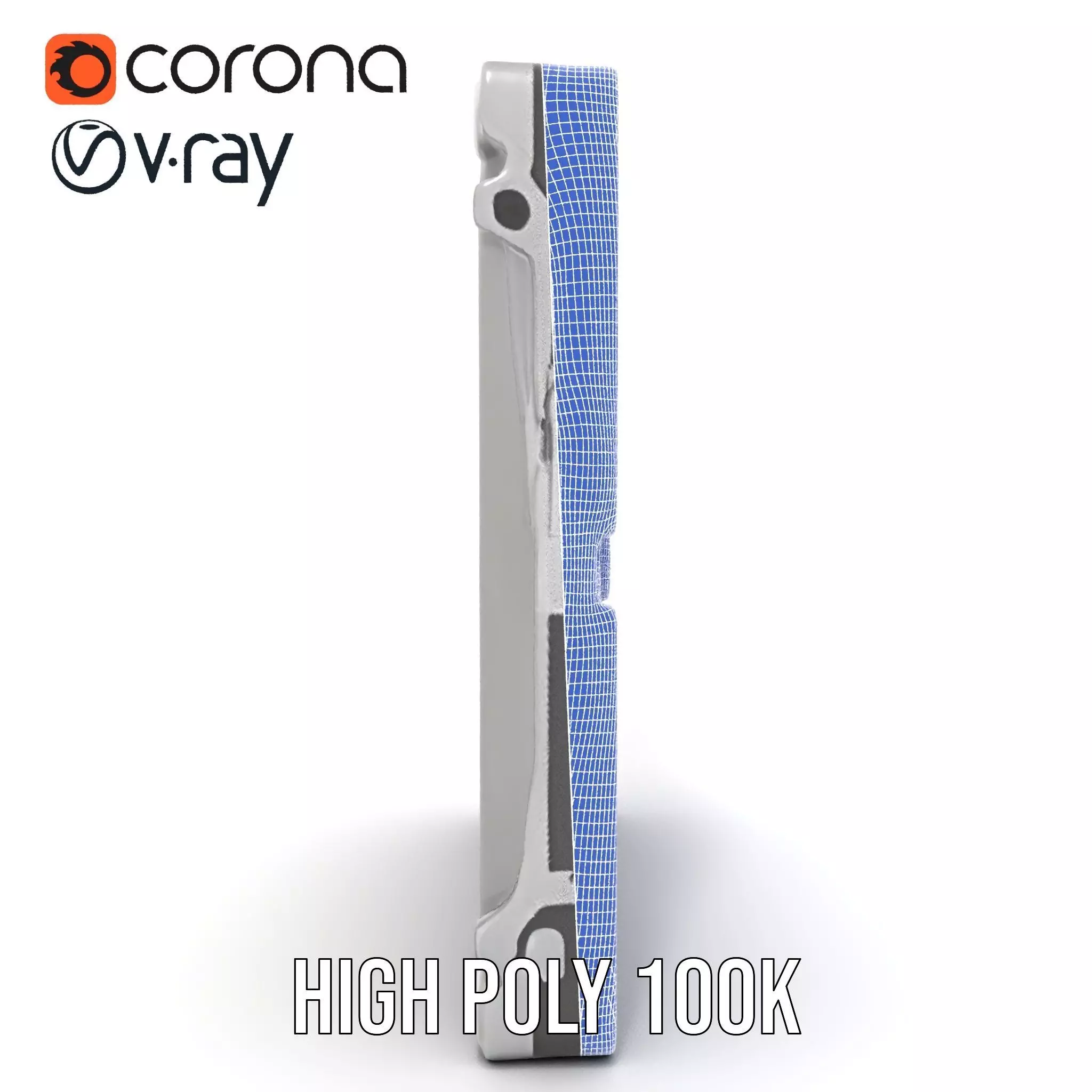 Industrial LED Light Panel model pack Low-poly 3D model_34