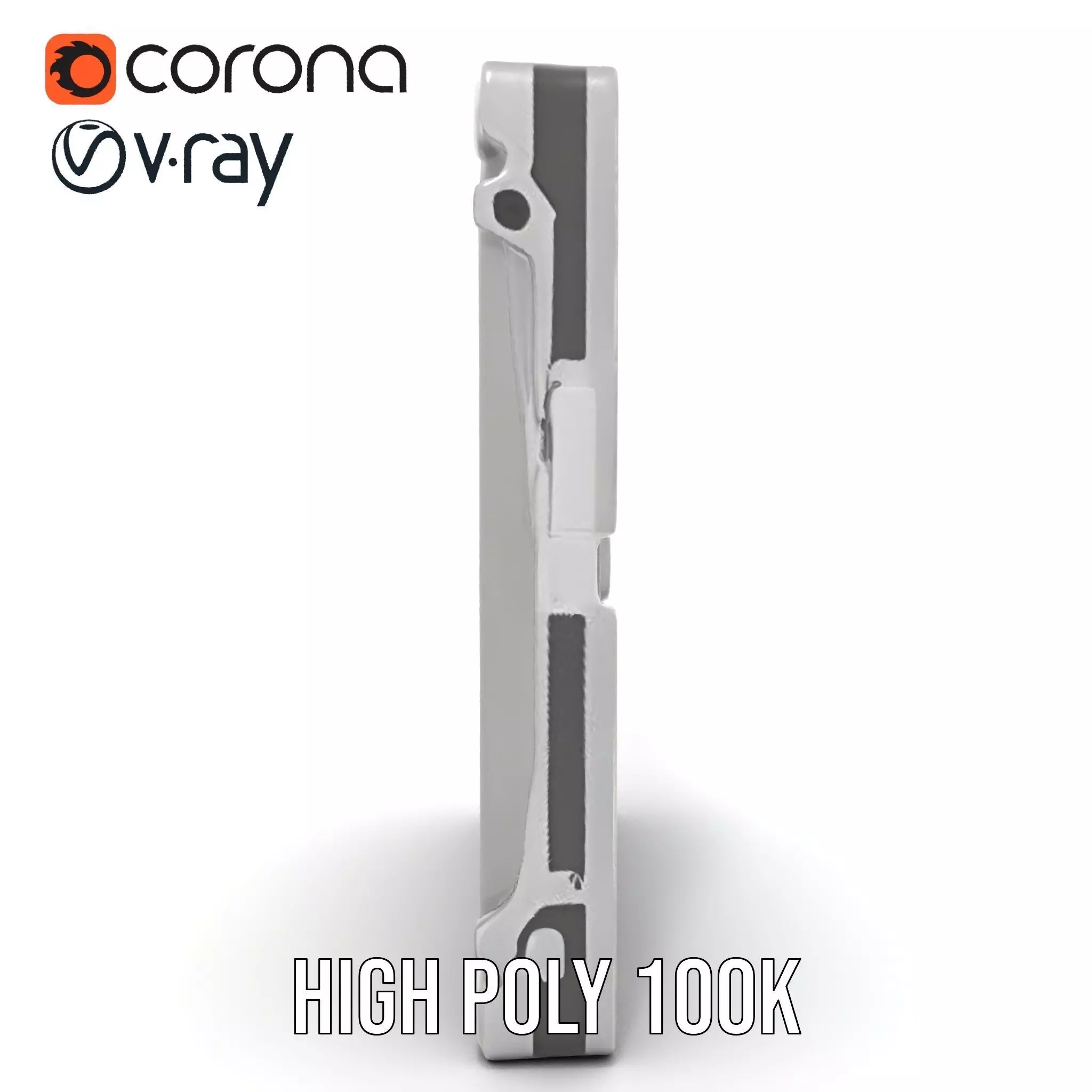 Industrial LED Light Panel model pack Low-poly 3D model_28