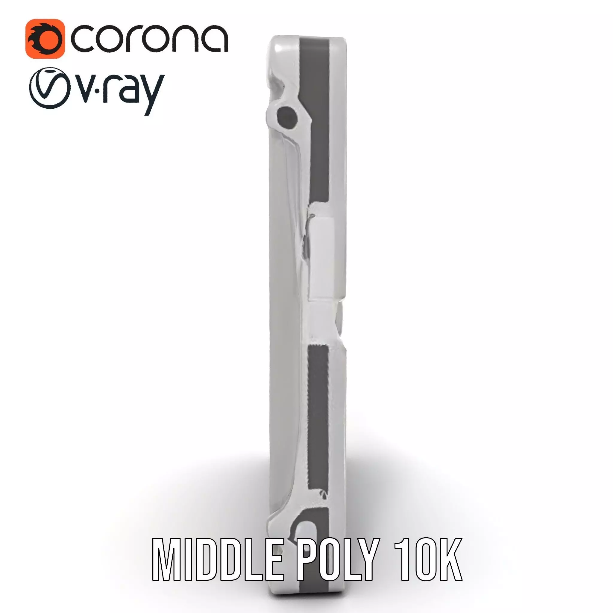 Industrial LED Light Panel model pack Low-poly 3D model_6