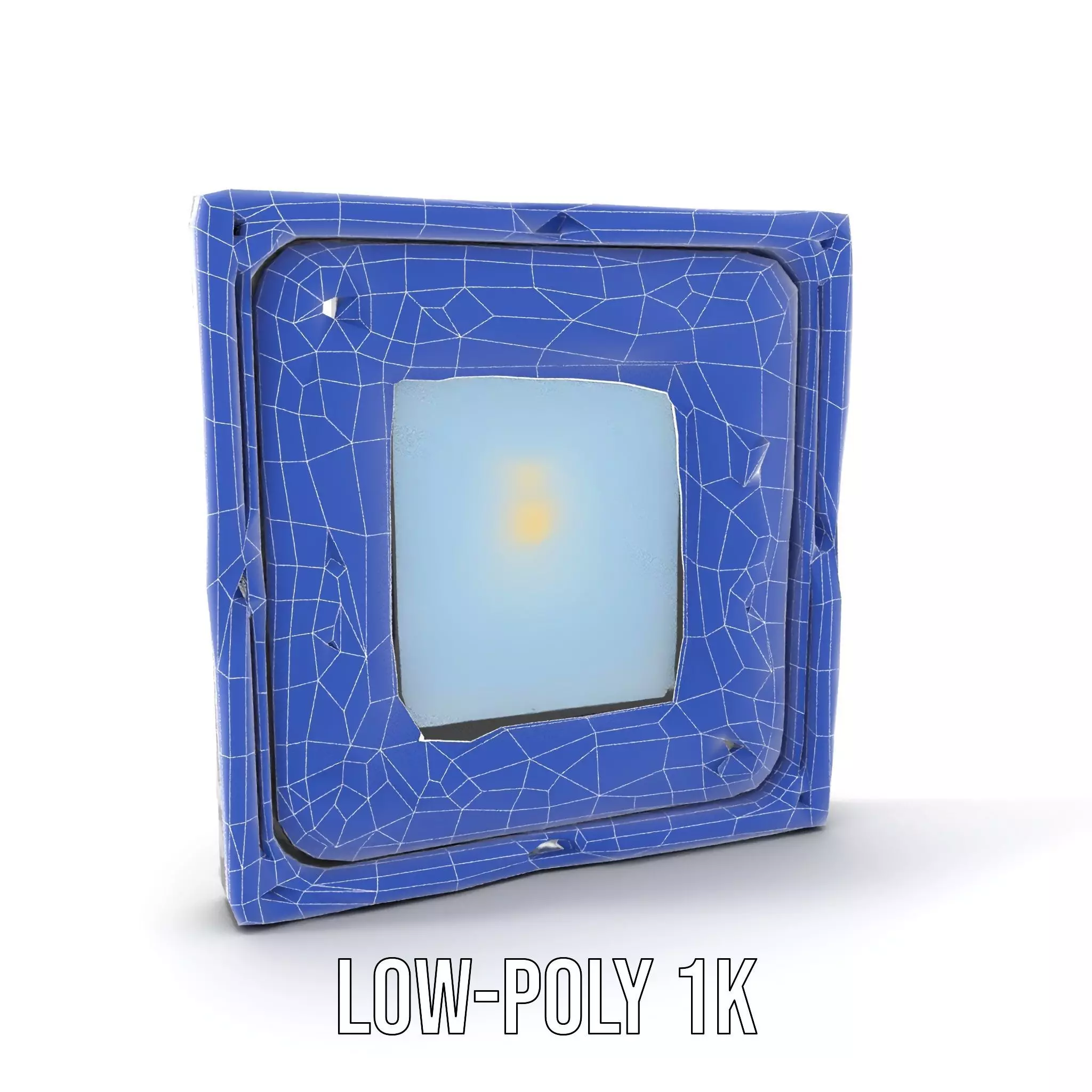 Industrial LED Light Panel model pack Low-poly 3D model_12