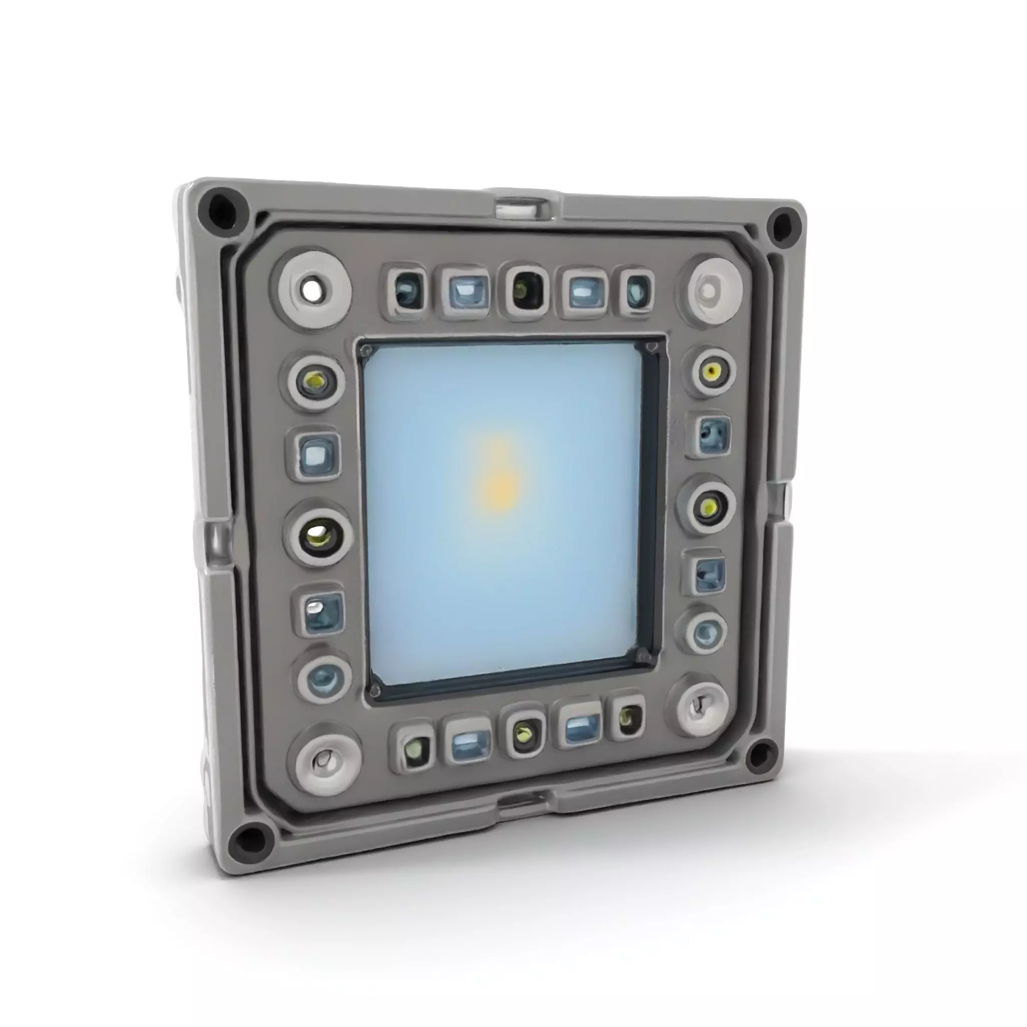 Industrial LED Light Panel model pack Low-poly 3D model_0