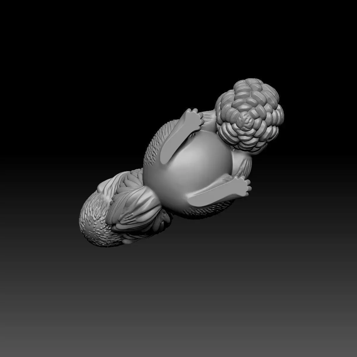 Squirrel Pendant 3D model_7