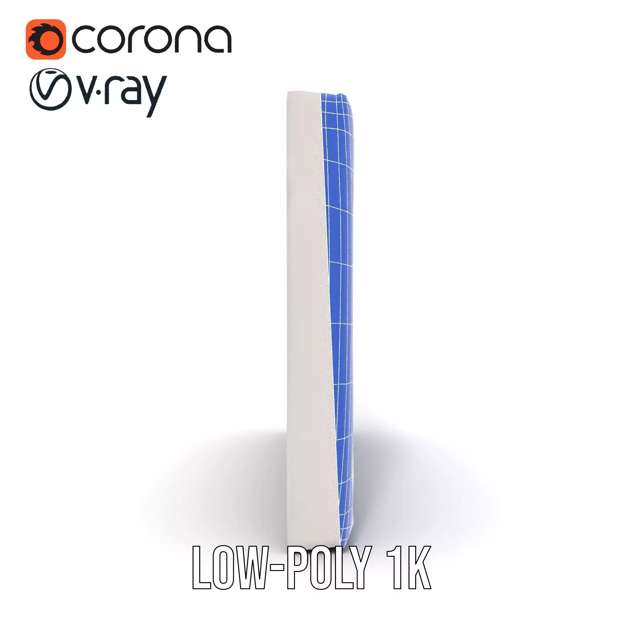 Modern White Frame Model Pack with Clip  Poster Detail Low-poly 3D model_31