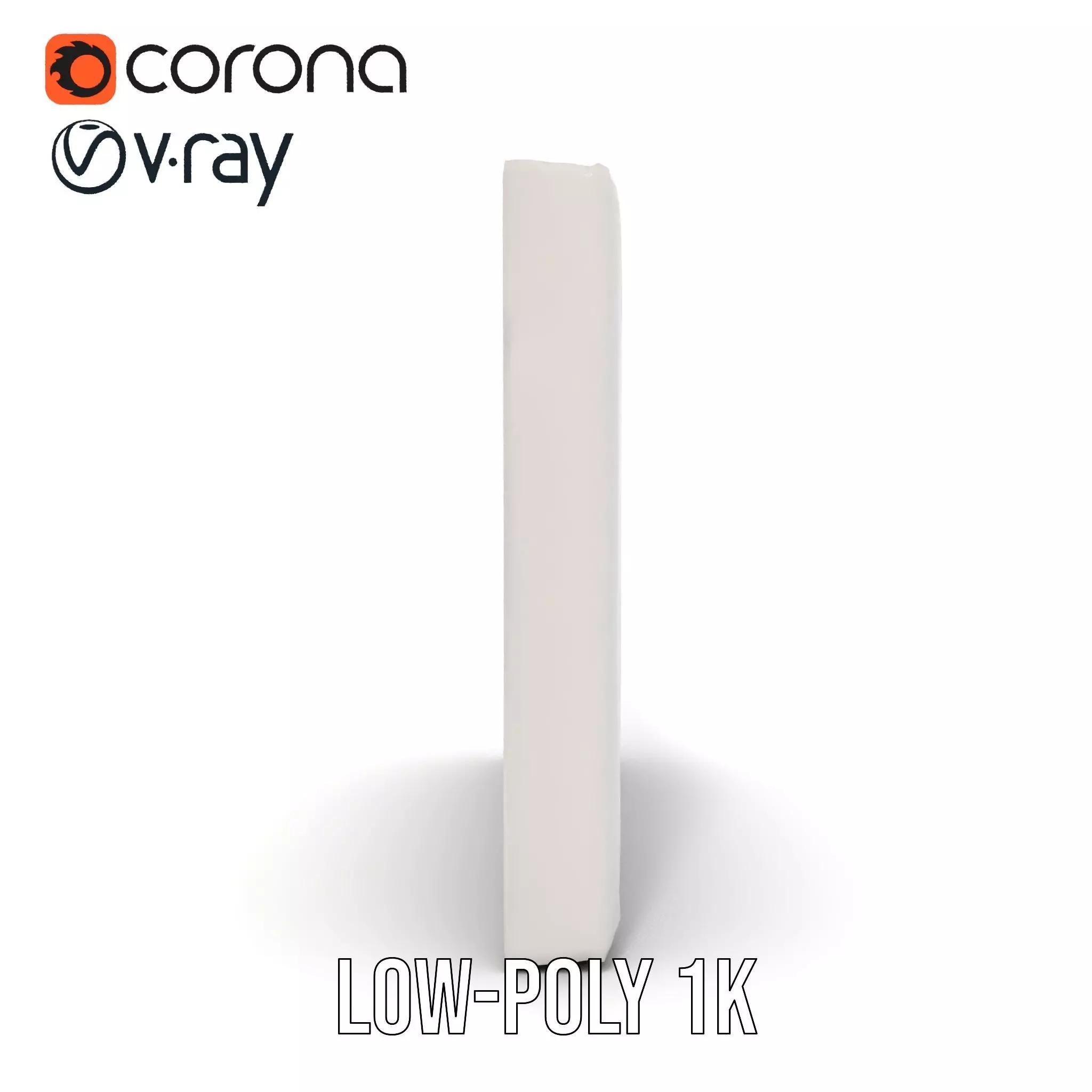 Modern White Frame Model Pack with Clip  Poster Detail Low-poly 3D model_25