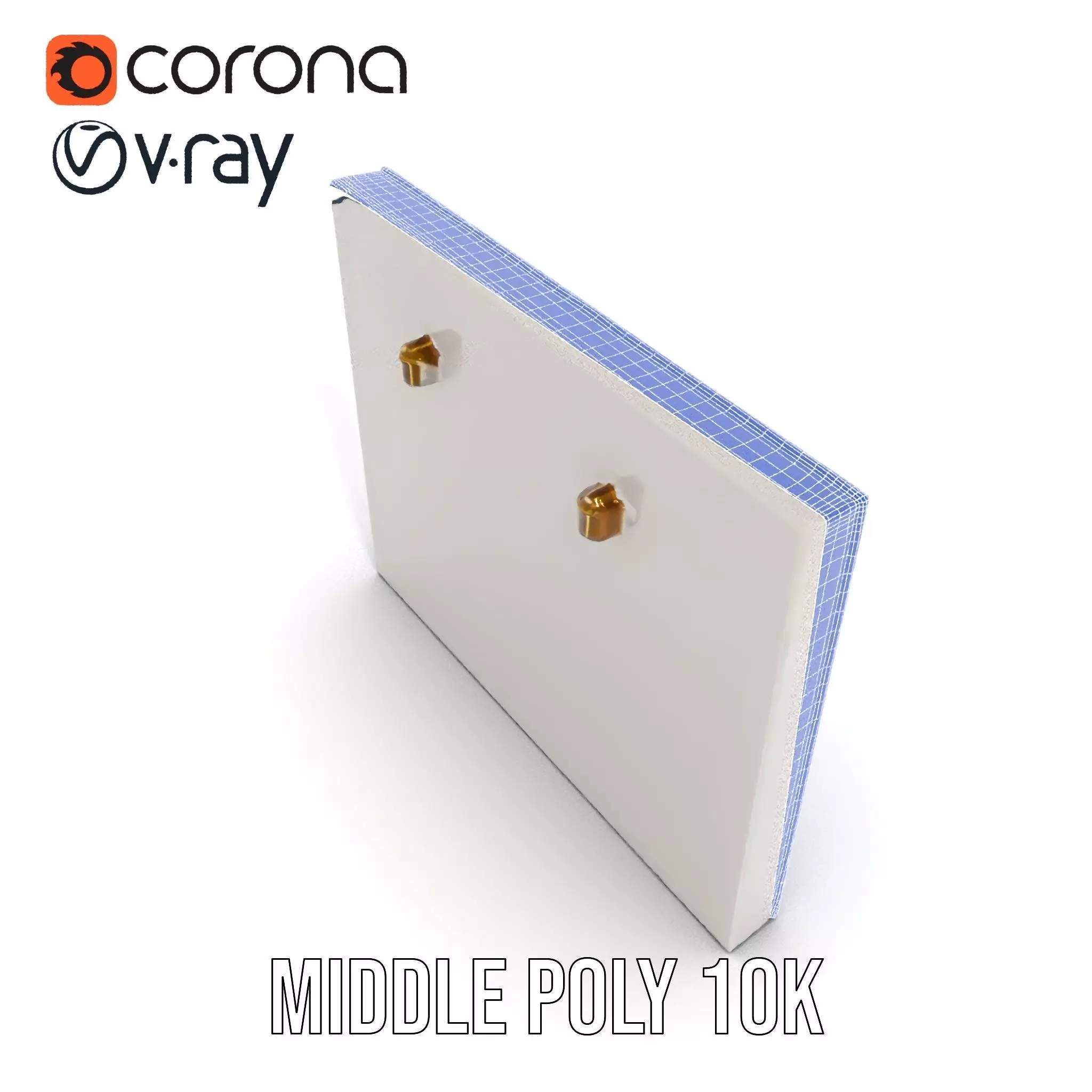 Modern White Frame Model Pack with Clip  Poster Detail Low-poly 3D model_21