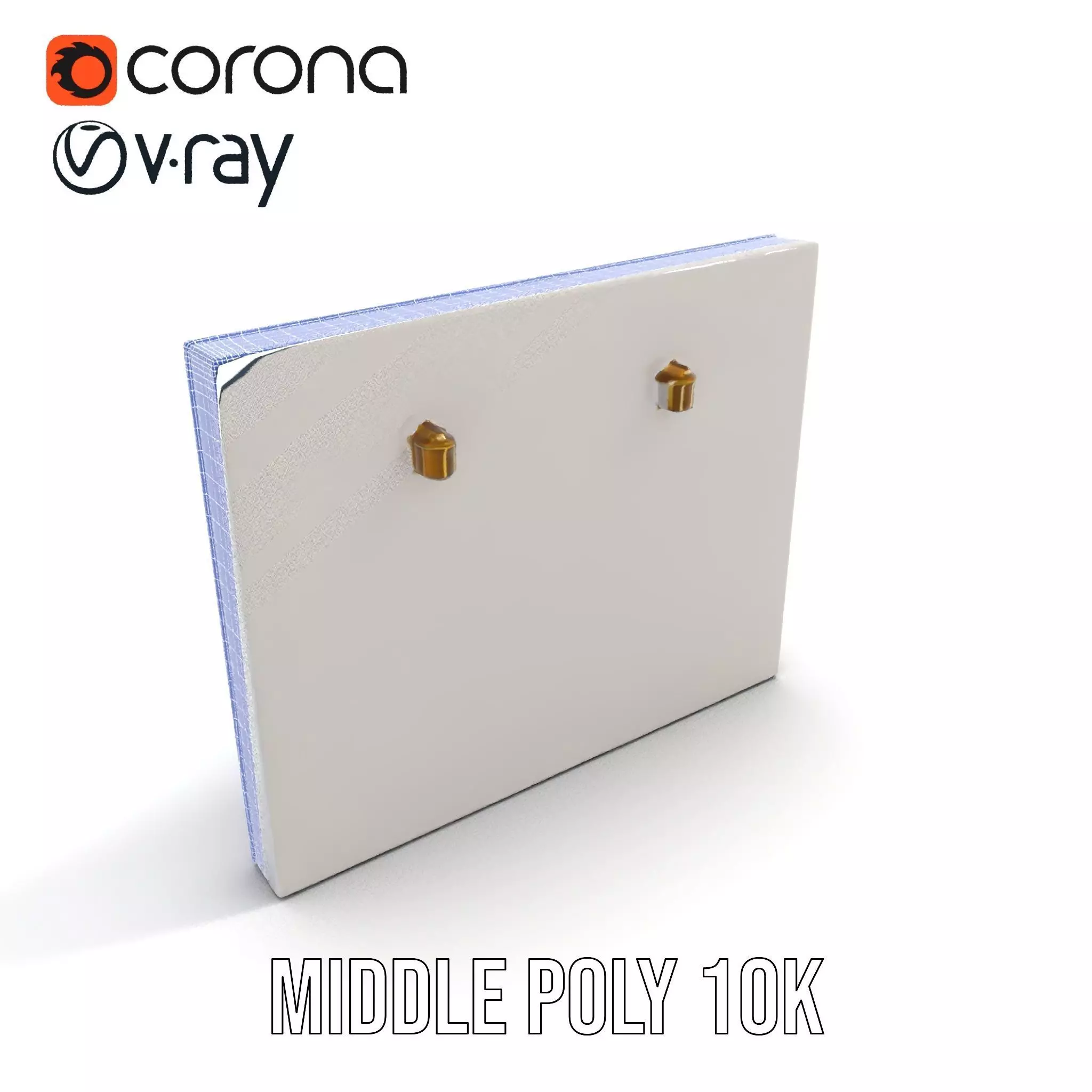 Modern White Frame Model Pack with Clip  Poster Detail Low-poly 3D model_30