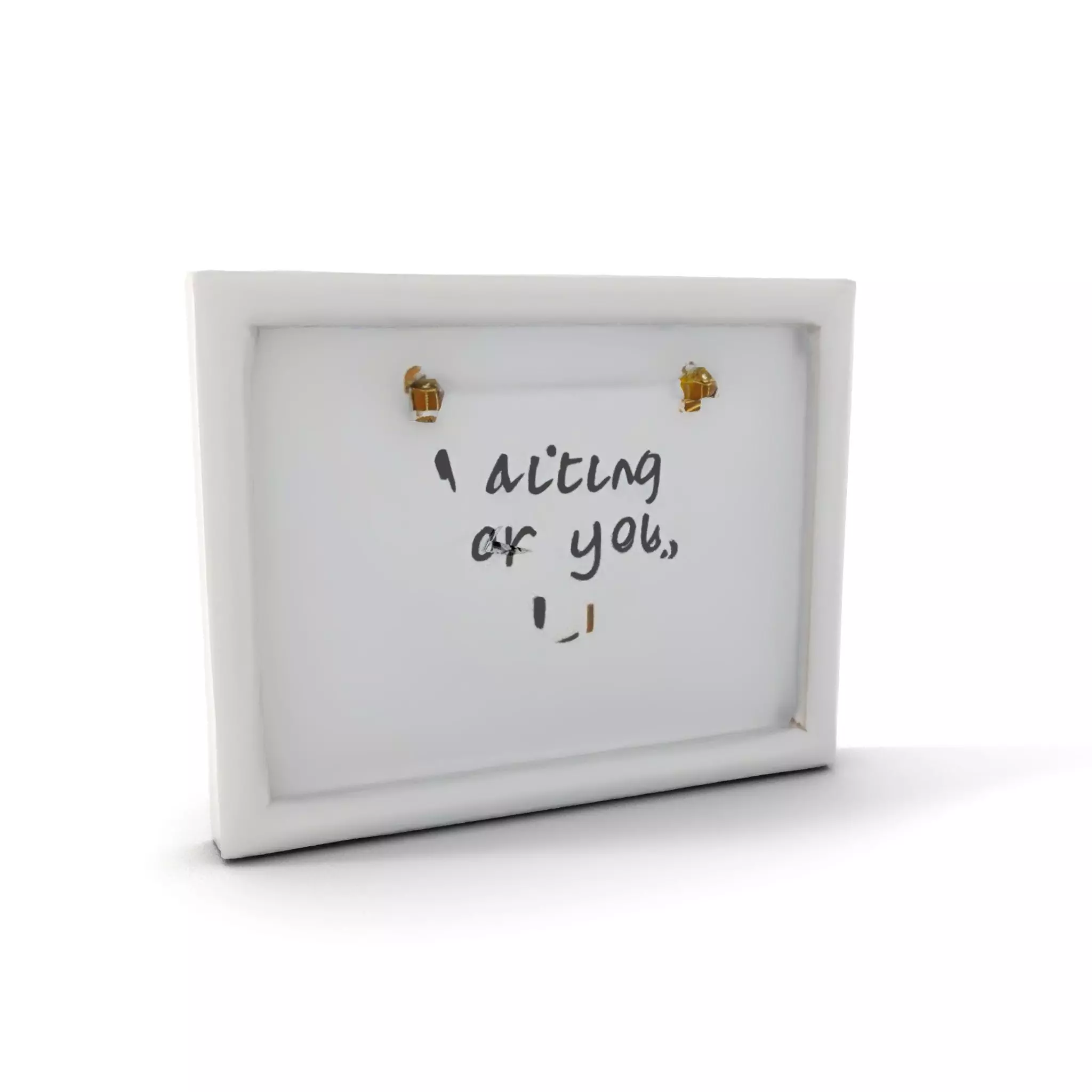 Modern White Frame Model Pack with Clip  Poster Detail Low-poly 3D model_9