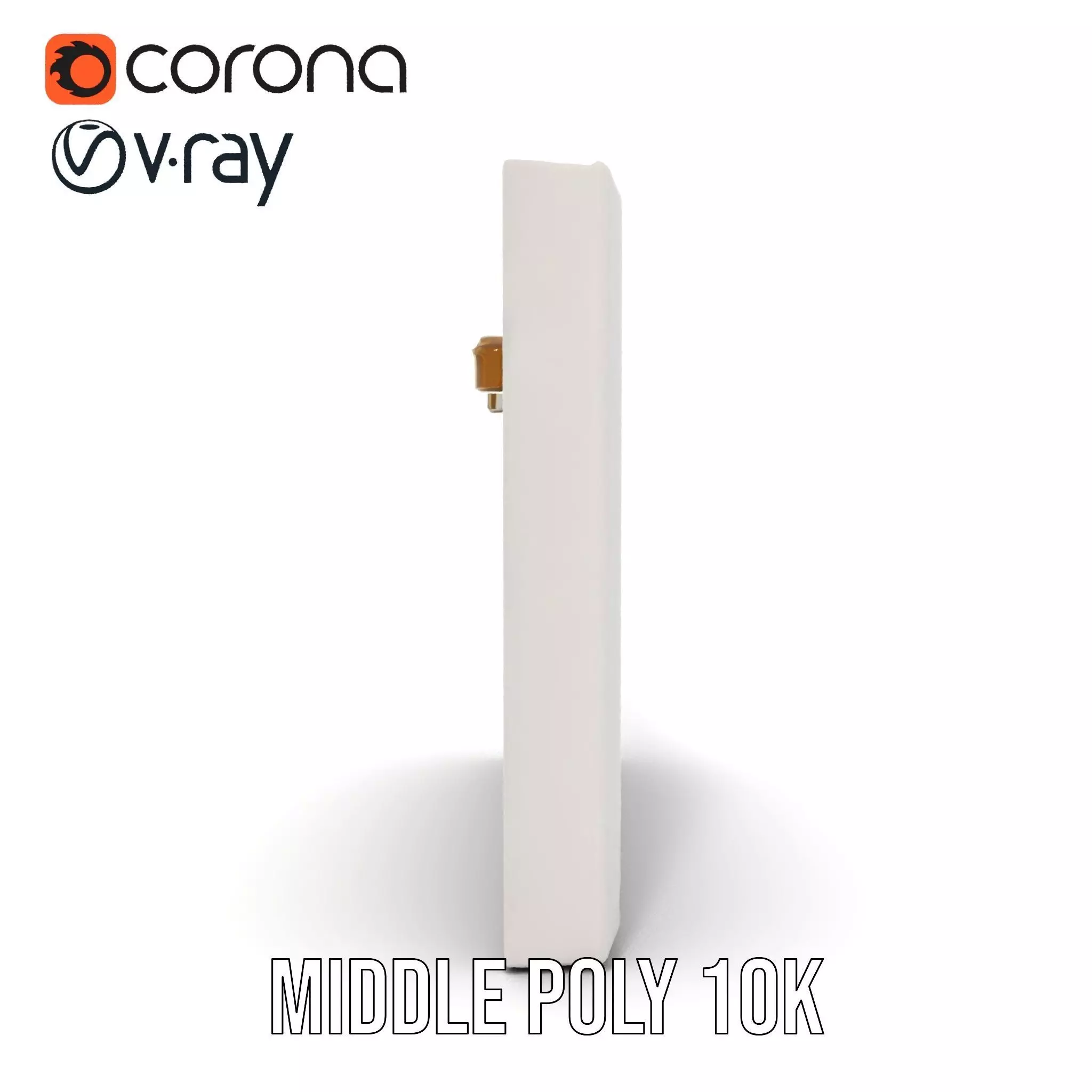 Modern White Frame Model Pack with Clip  Poster Detail Low-poly 3D model_15