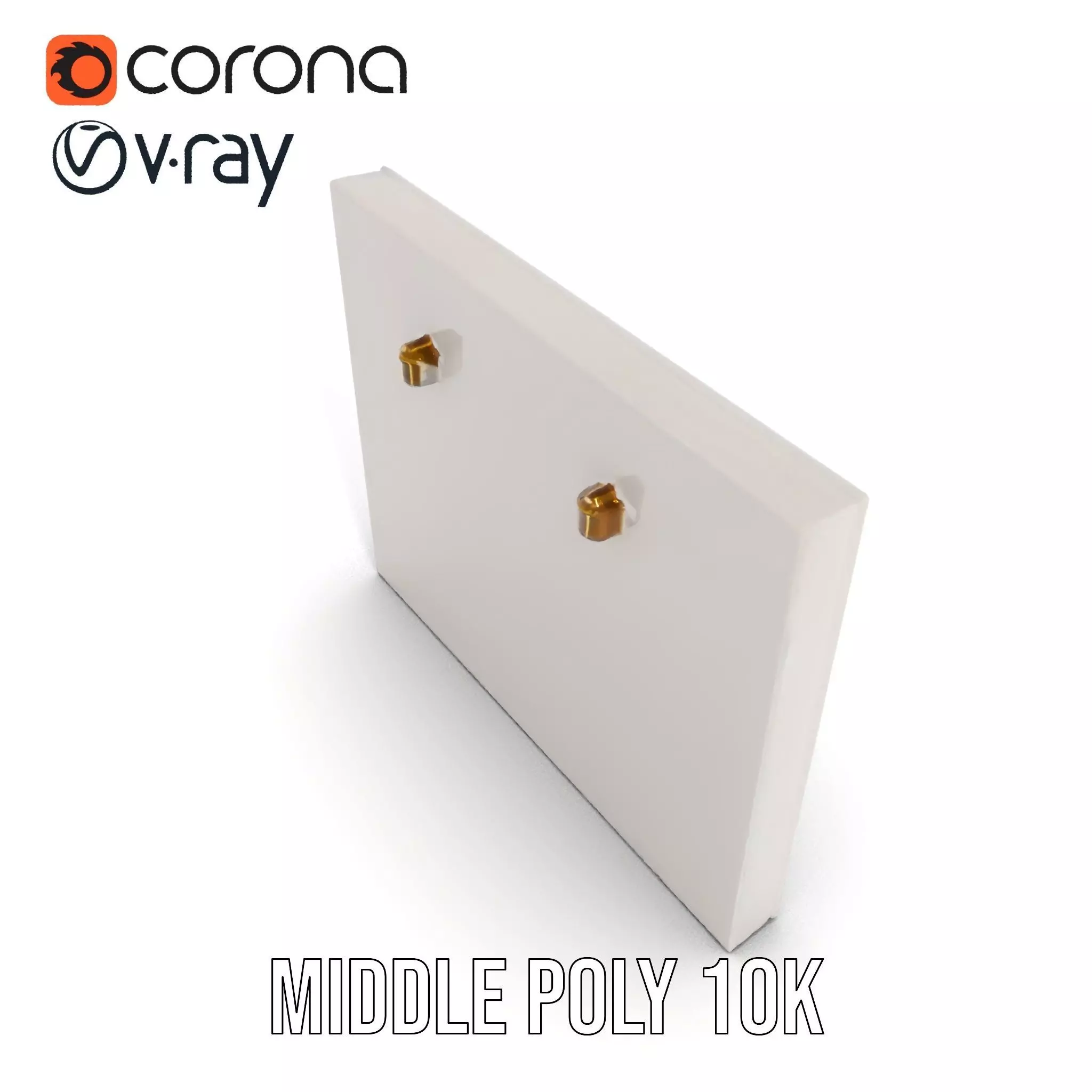 Modern White Frame Model Pack with Clip  Poster Detail Low-poly 3D model_5