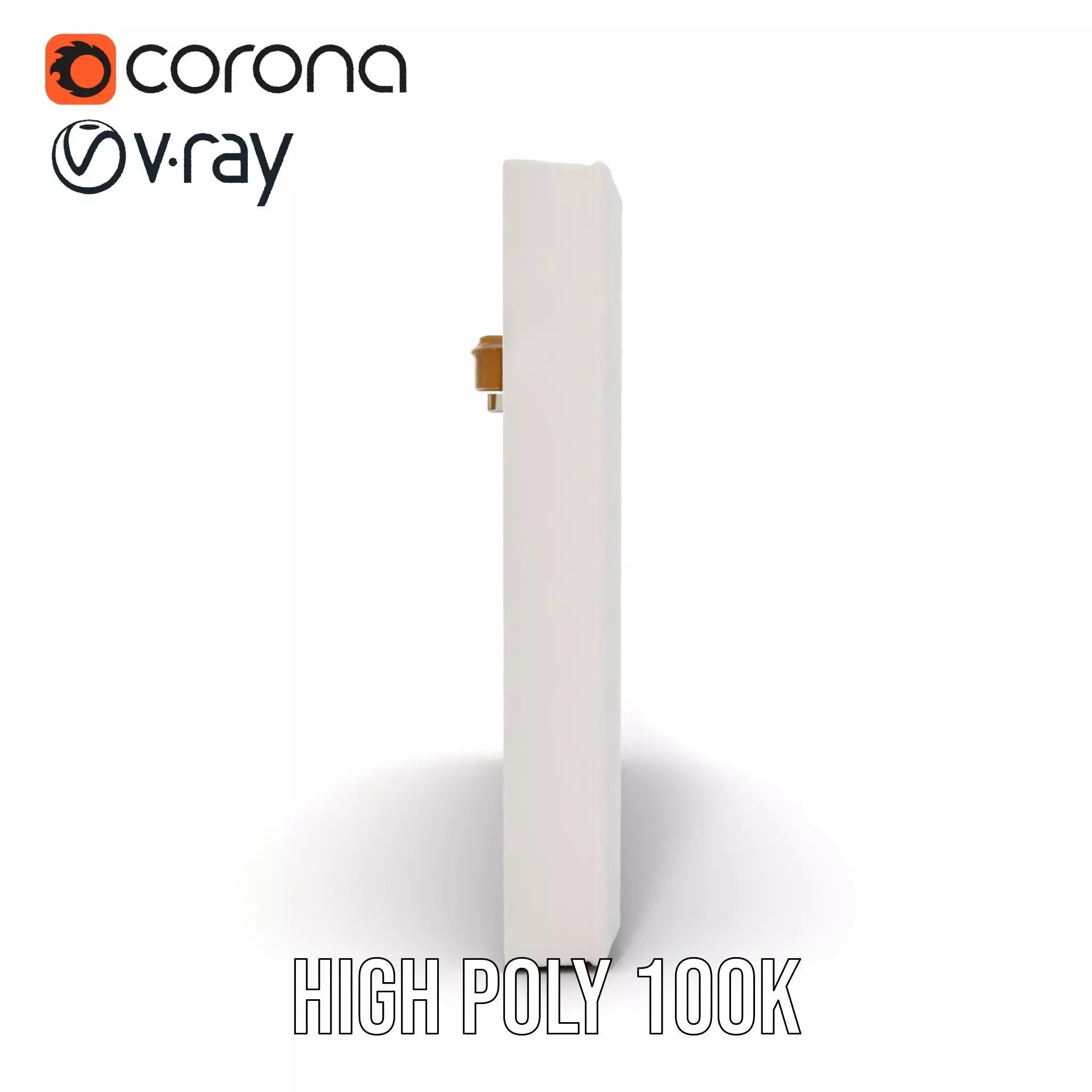 Modern White Frame Model Pack with Clip  Poster Detail Low-poly 3D model_33