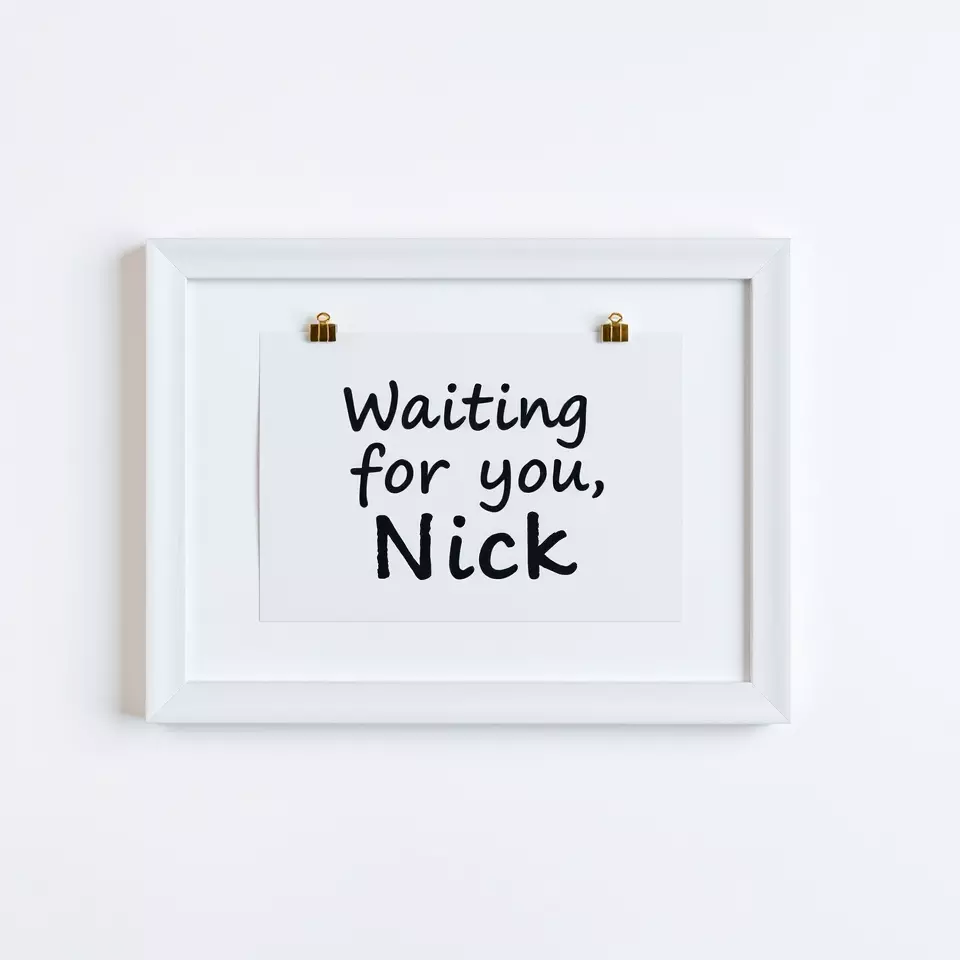 Modern White Frame Model Pack with Clip  Poster Detail Low-poly 3D model_2