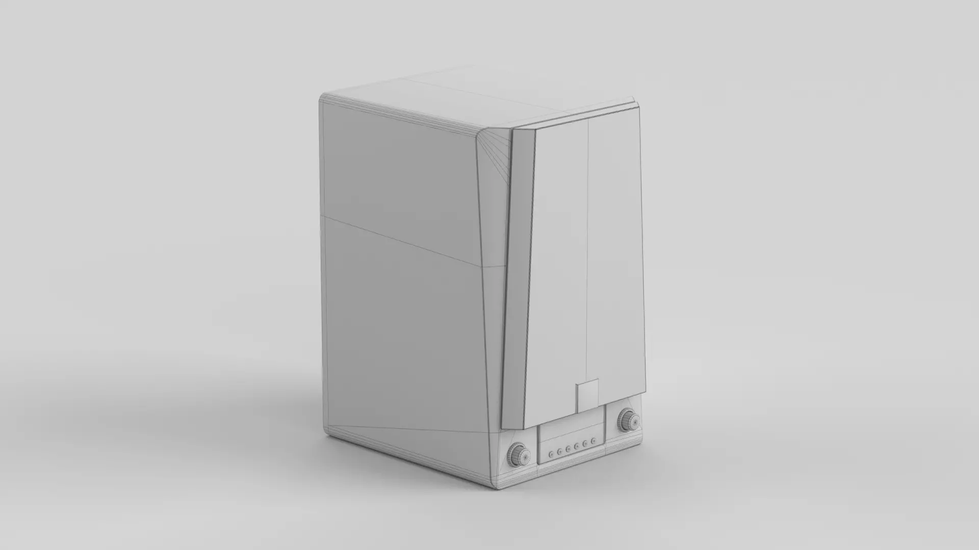 Prime Wireless Speaker Purple Low-poly 3D model_6