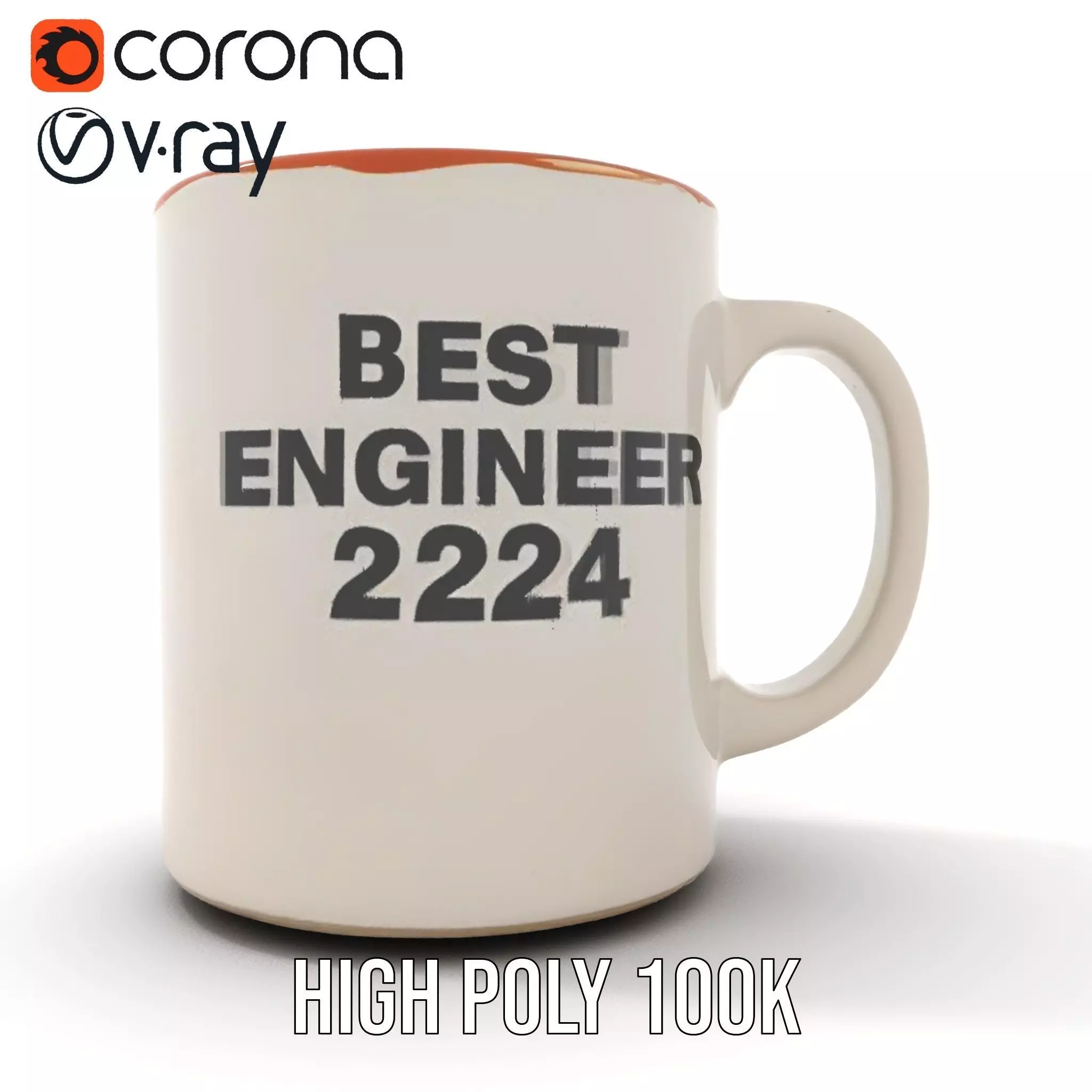 Best Engineer Mug  model pack Low-poly 3D model_28