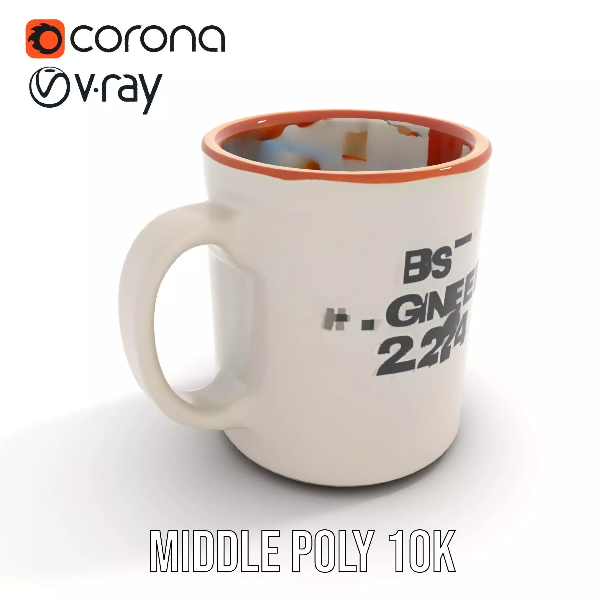 Best Engineer Mug  model pack Low-poly 3D model_13