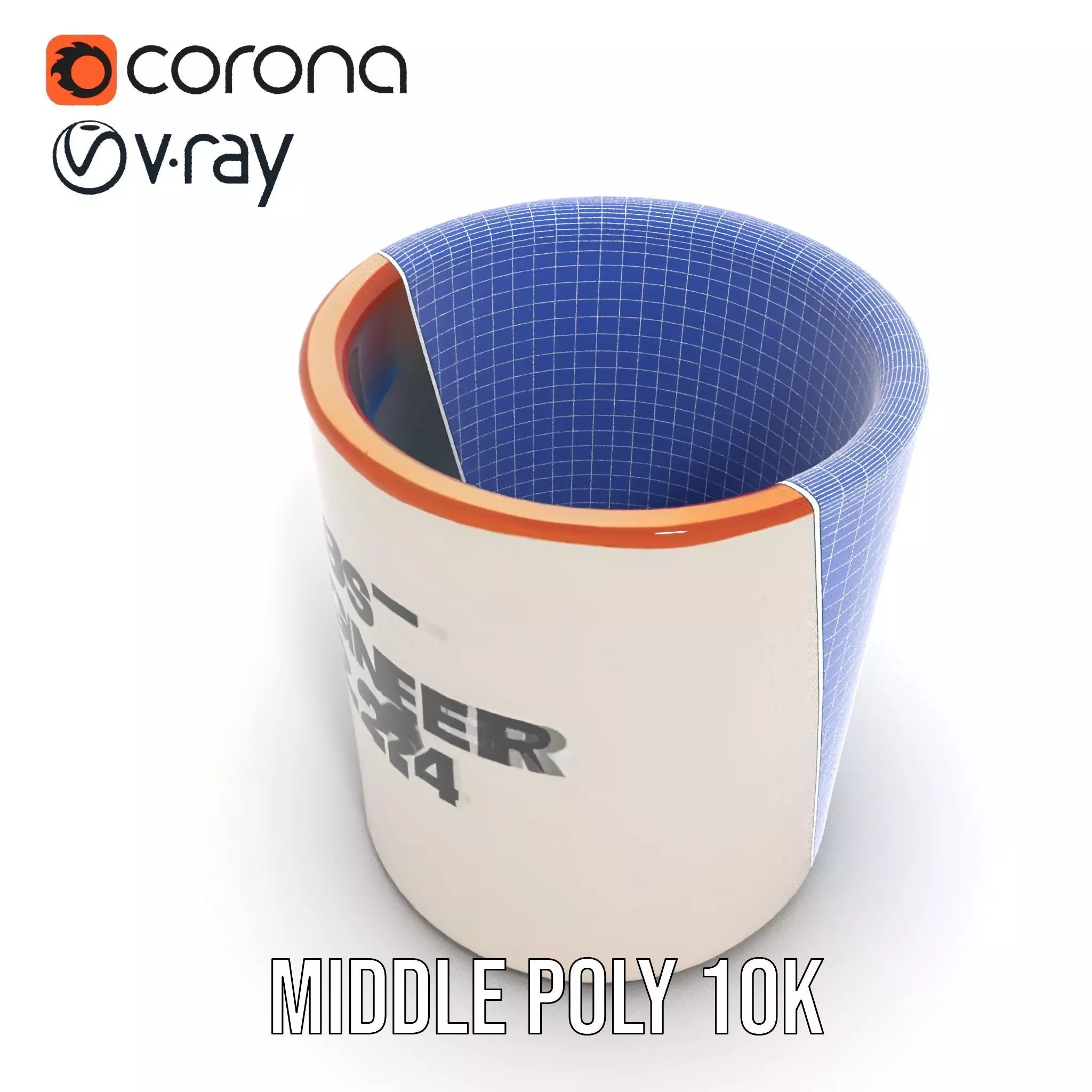 Best Engineer Mug  model pack Low-poly 3D model_29