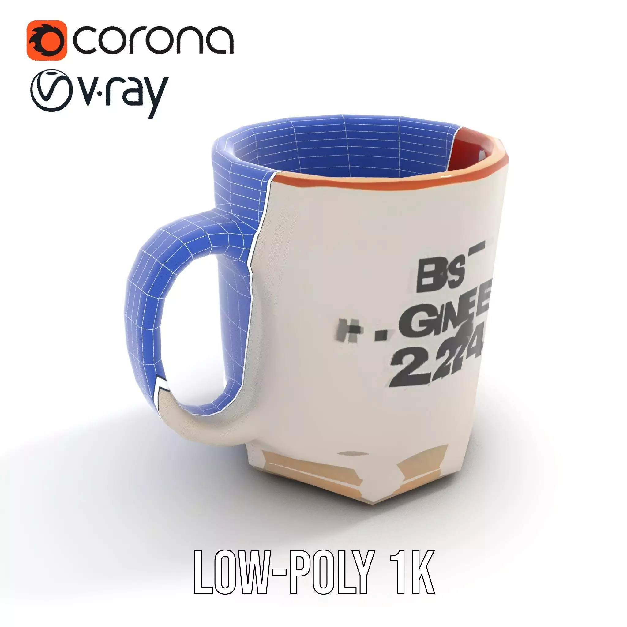 Best Engineer Mug  model pack Low-poly 3D model_22
