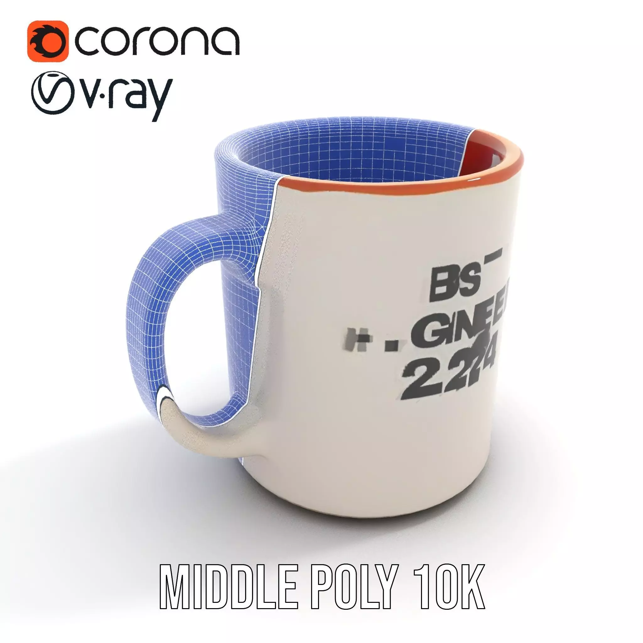Best Engineer Mug  model pack Low-poly 3D model_21