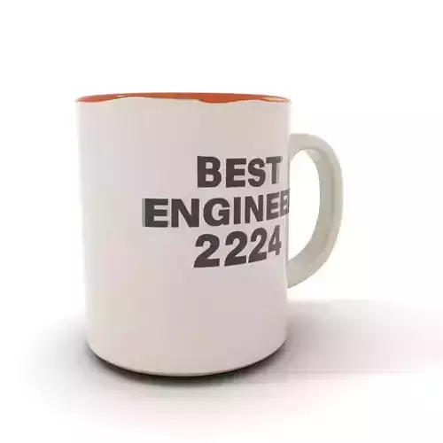 Best Engineer Mug  model pack Low-poly 3D model