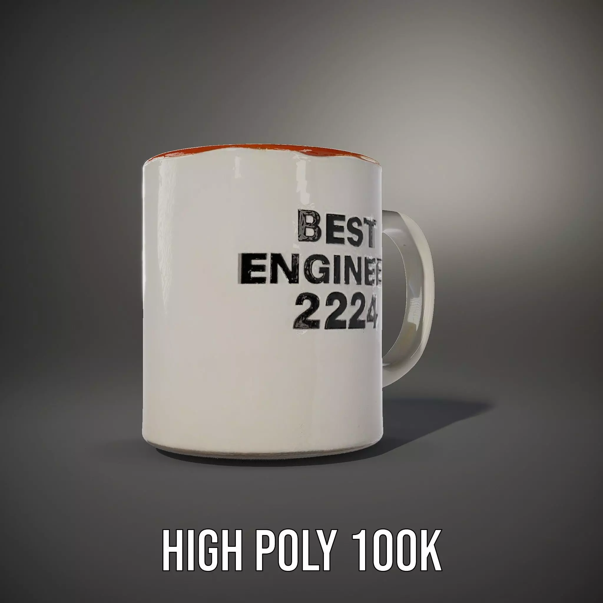 Best Engineer Mug  model pack Low-poly 3D model_10