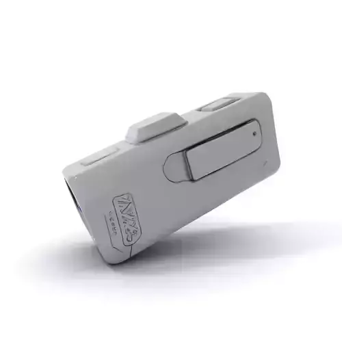 Compact Flashlight with Blue Beam Model Pack Low-poly 3D model