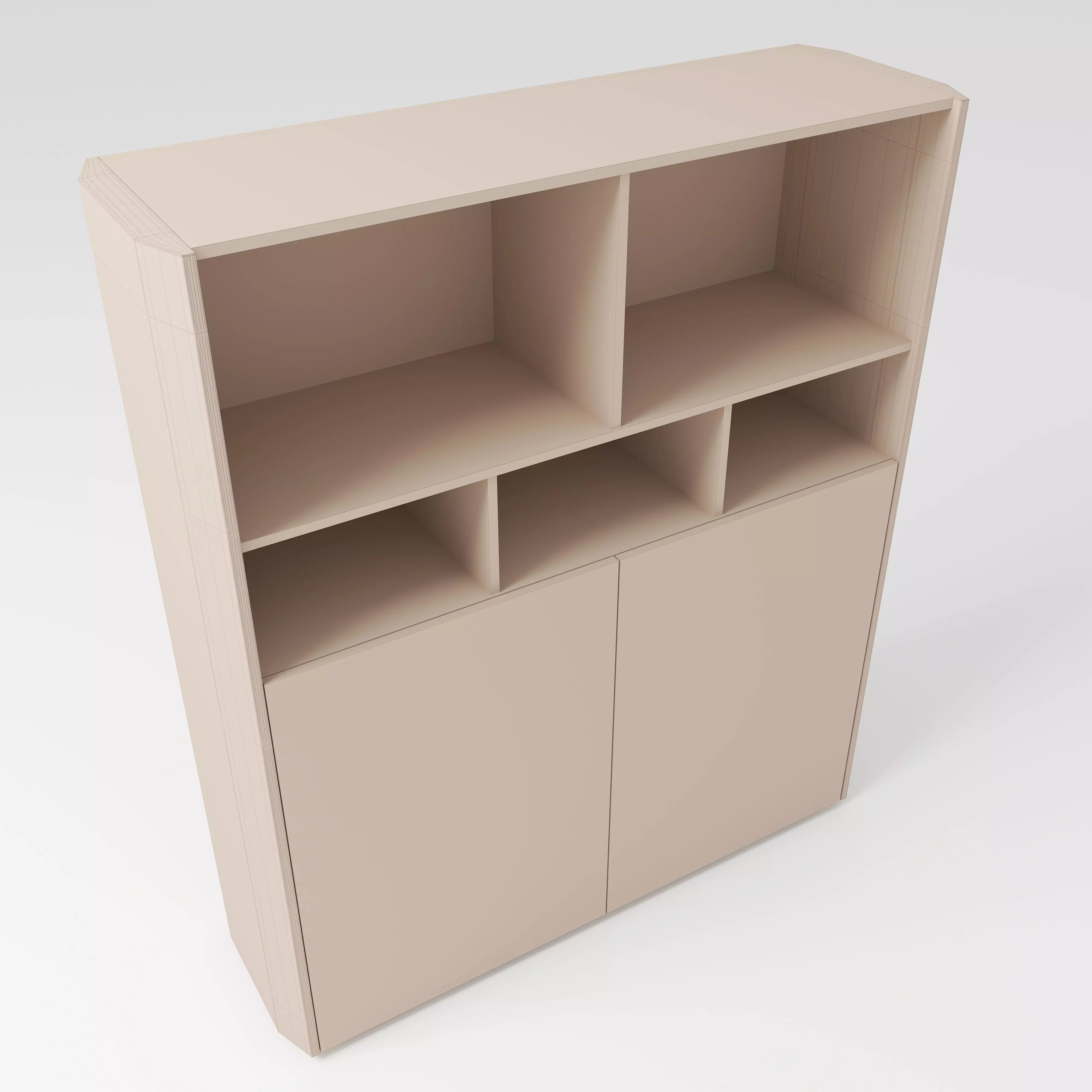 Dark Cabinet 2 3D model_2