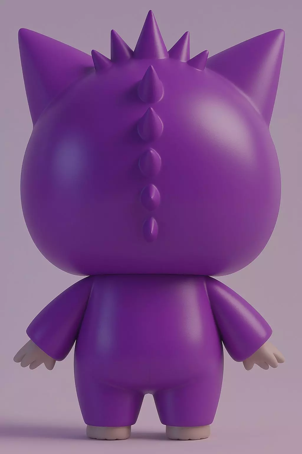 Labubu x Gengar 3D print model_1