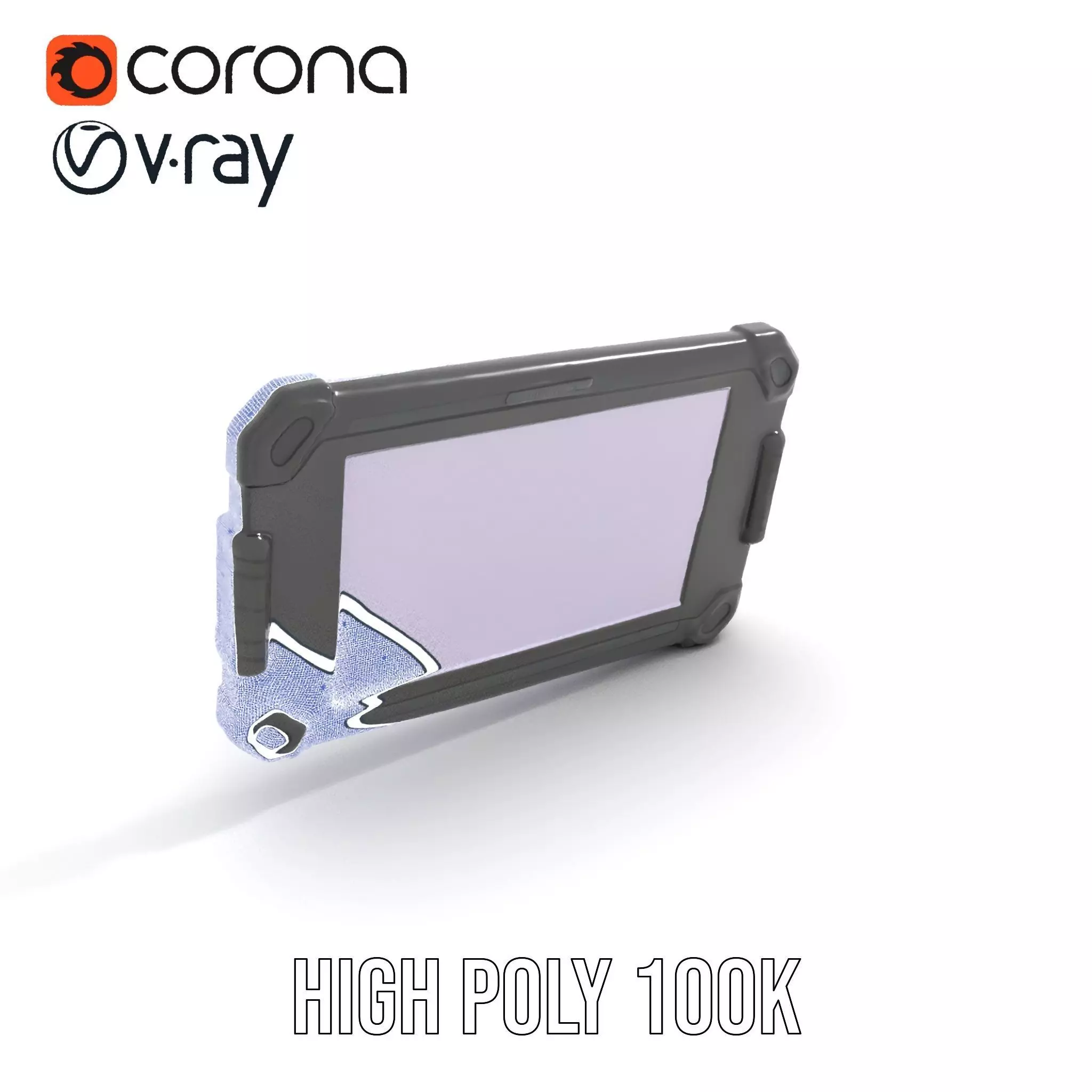 Rugged Tablet Model Pack Low-poly 3D model_35