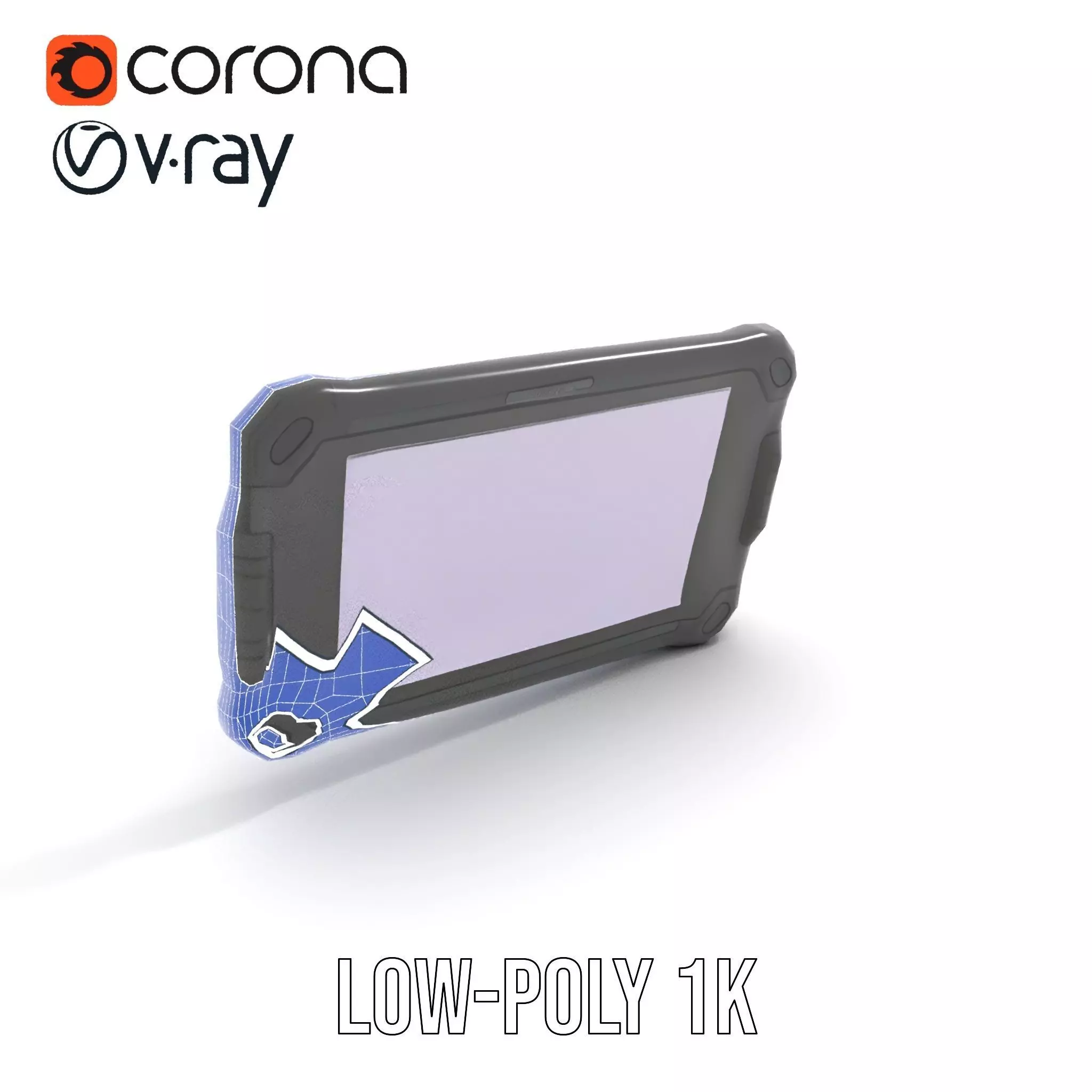 Rugged Tablet Model Pack Low-poly 3D model_26