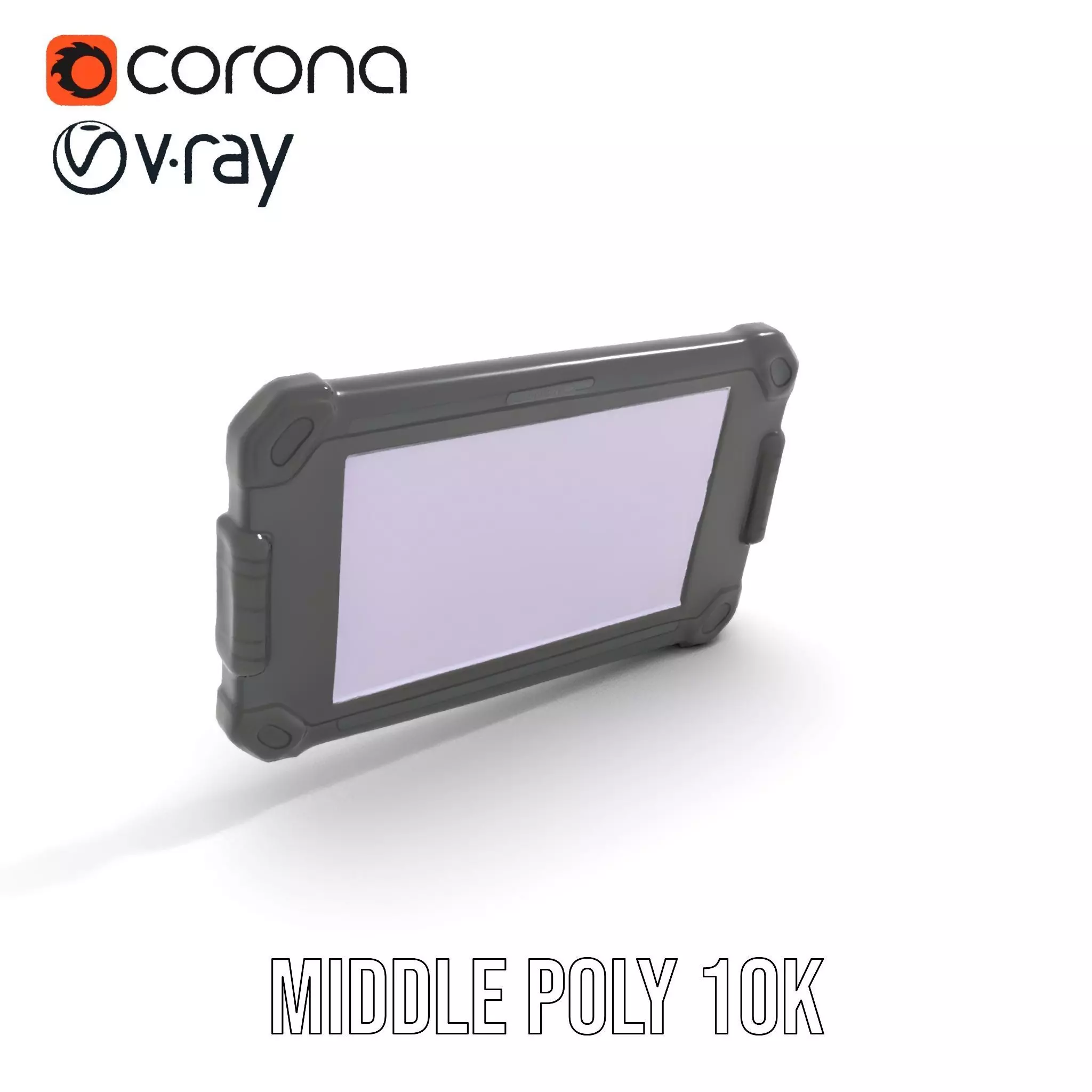 Rugged Tablet Model Pack Low-poly 3D model_6